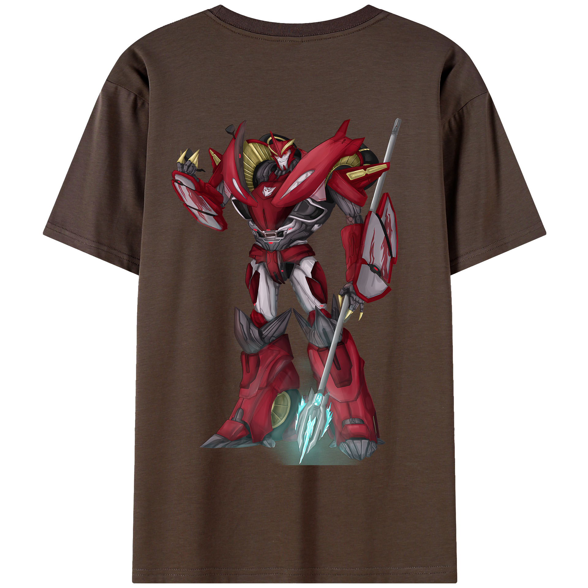 （画像用） Transformers トランスフォーマー 綿100％半袖Tシャツ（背面プリント）