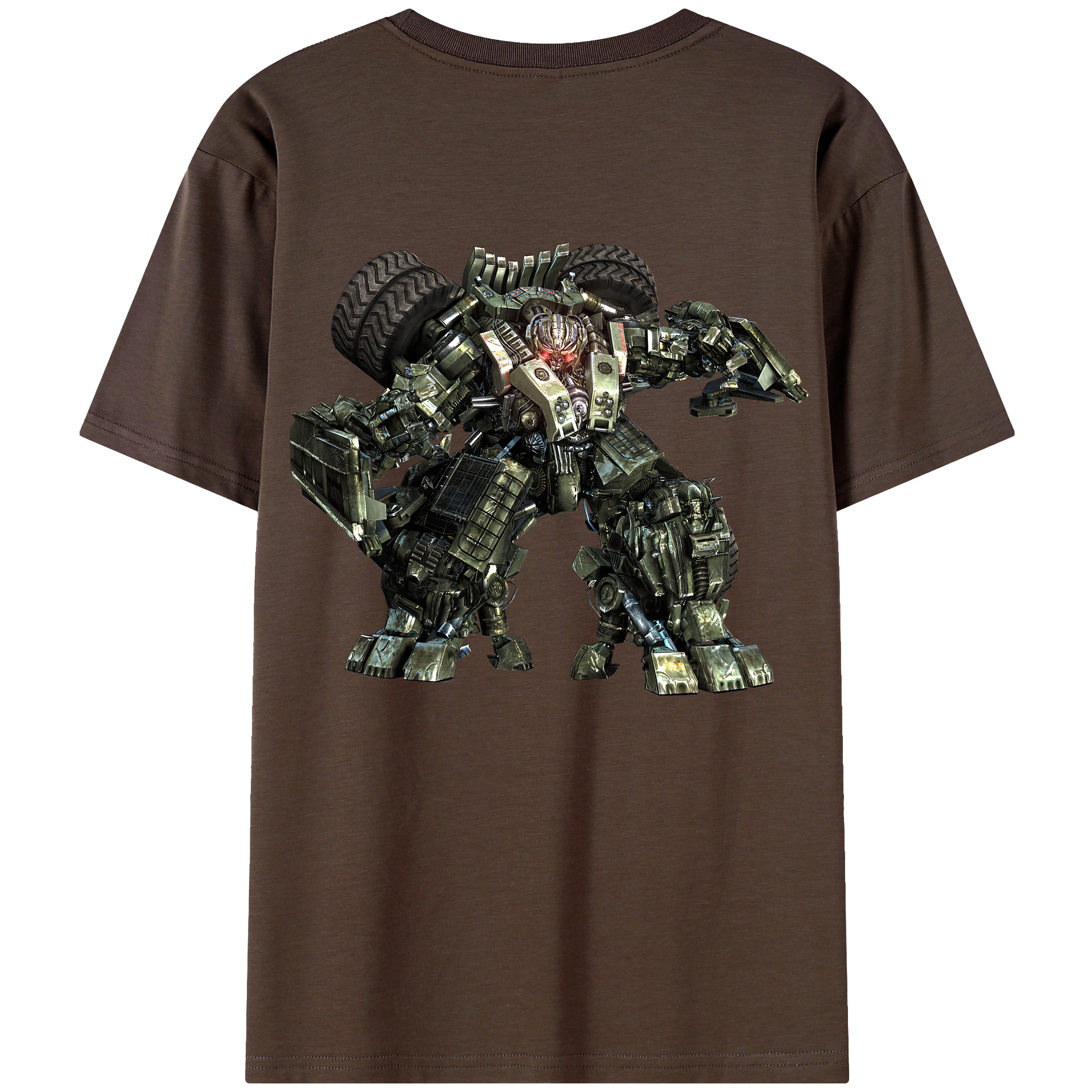 （画像用） Transformers トランスフォーマー 綿100％半袖Tシャツ（背面プリント）