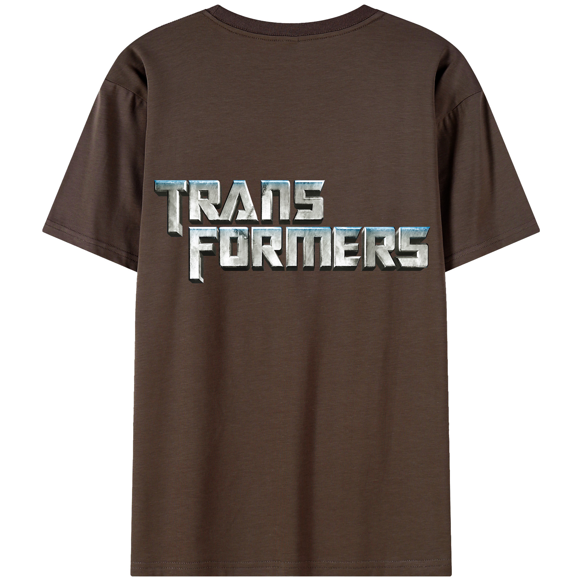 （画像用） Transformers トランスフォーマー 綿100％半袖Tシャツ（背面プリント）