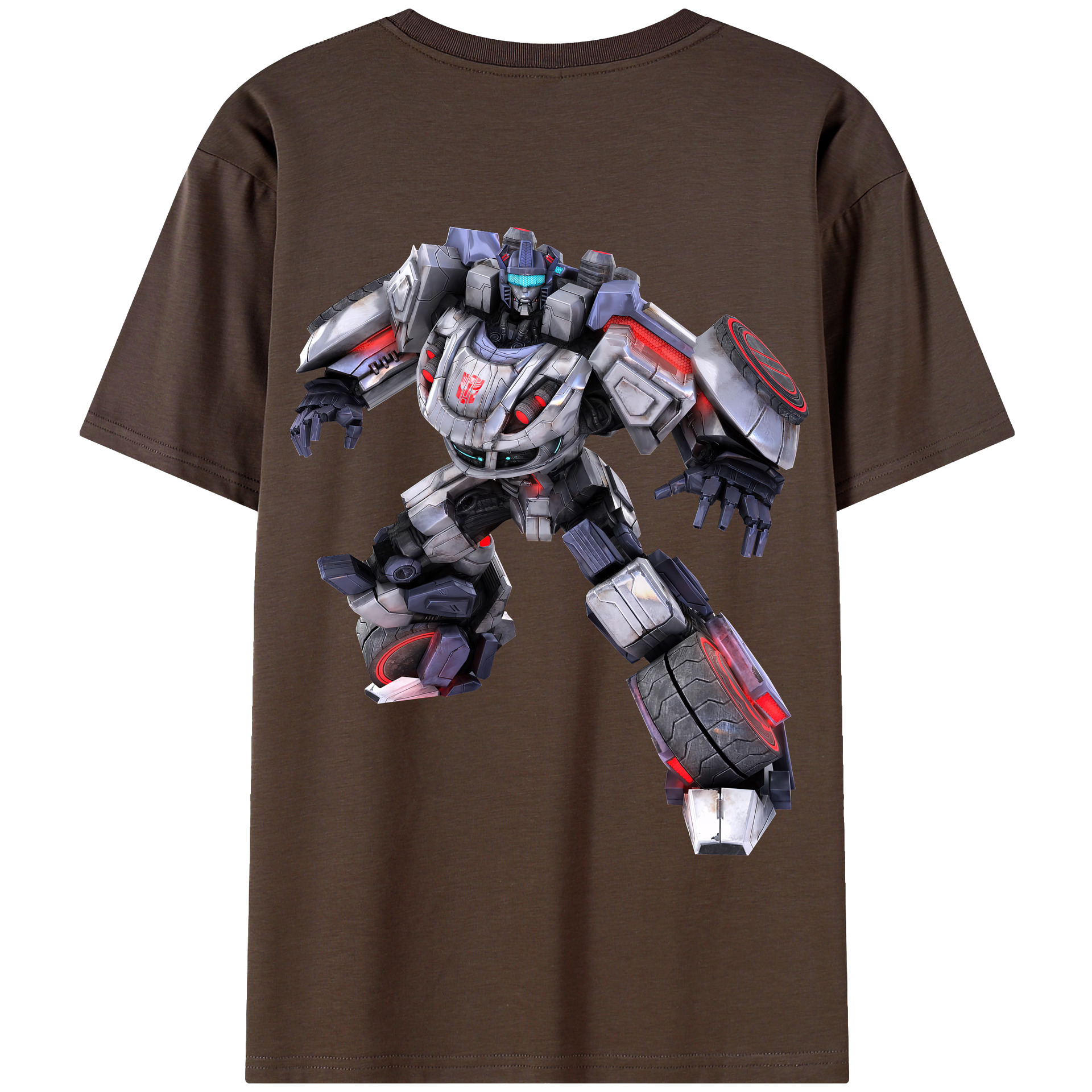（画像用） Transformers トランスフォーマー 綿100％半袖Tシャツ（背面プリント）