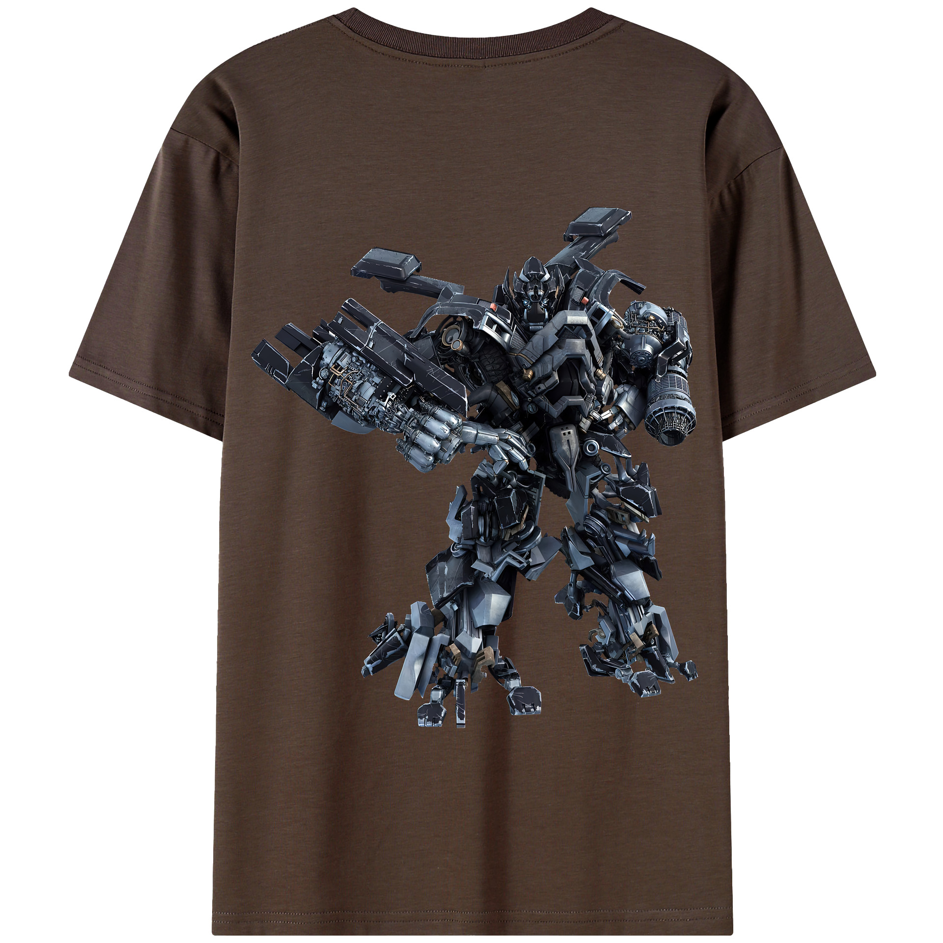 （画像用） Transformers トランスフォーマー 綿100％半袖Tシャツ（背面プリント）