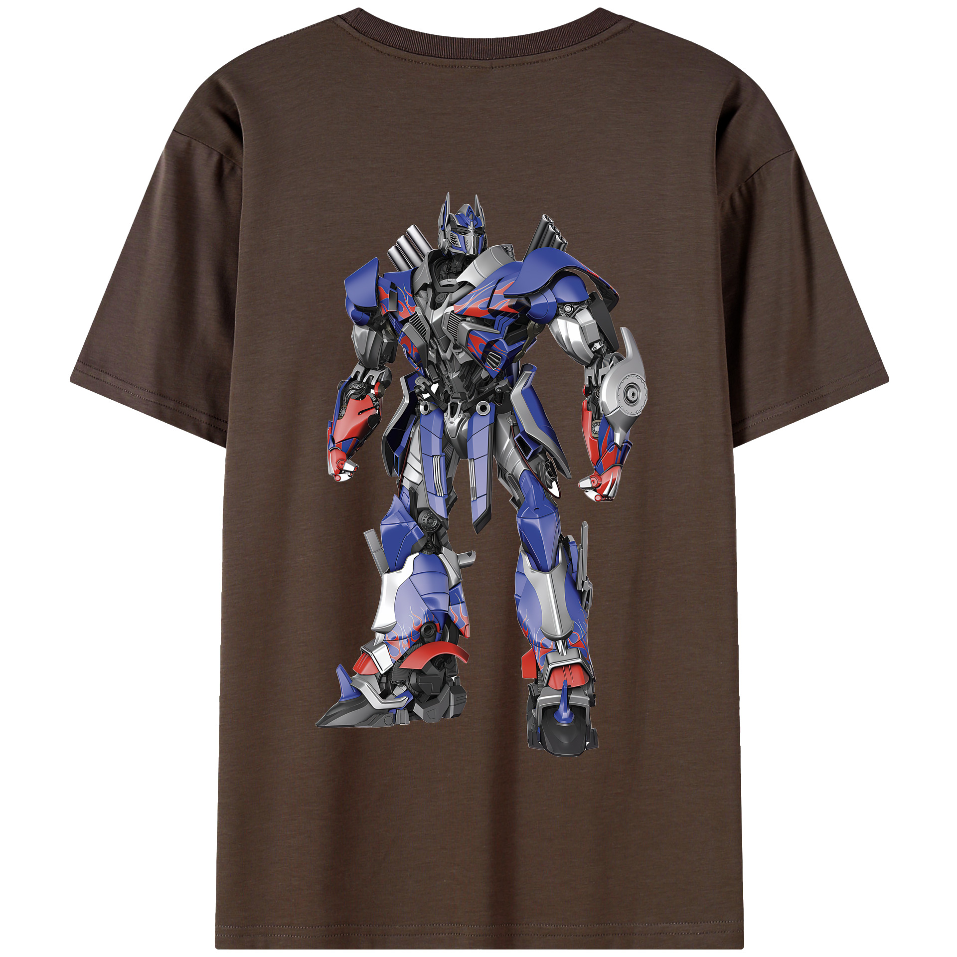 （画像用） Transformers トランスフォーマー 綿100％半袖Tシャツ（背面プリント）
