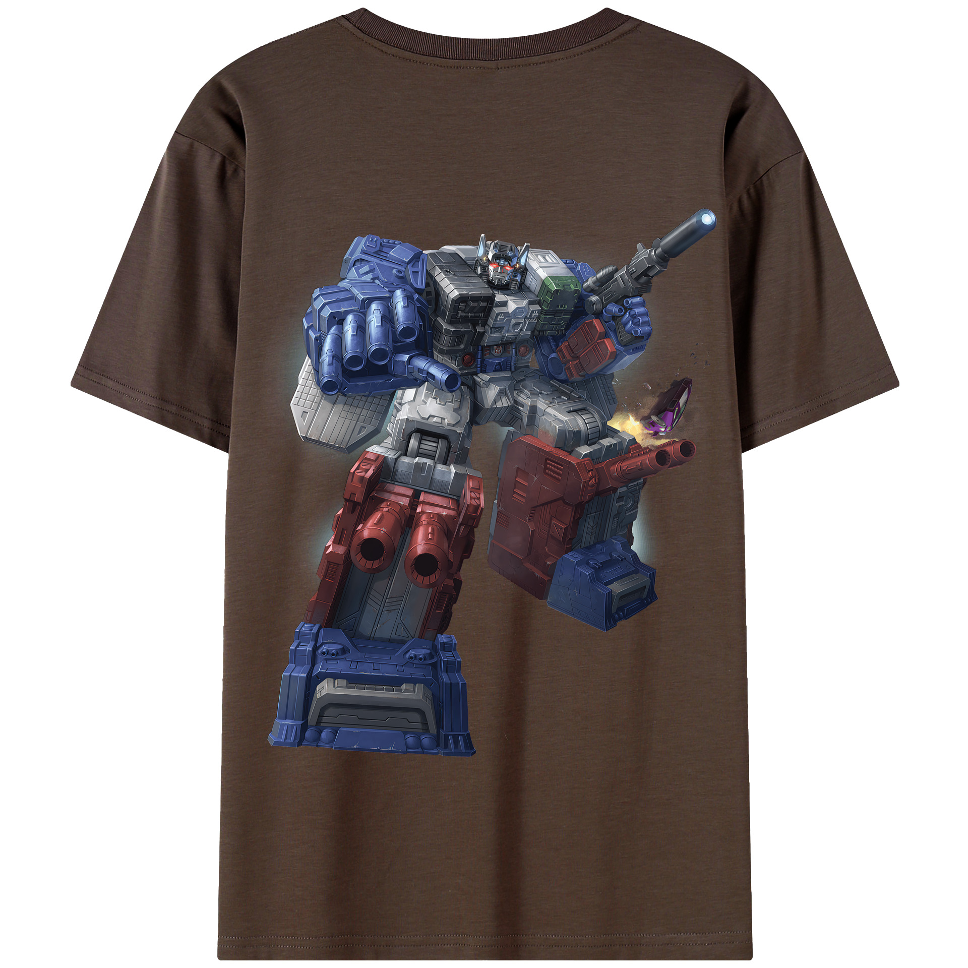 （画像用） Transformers トランスフォーマー 綿100％半袖Tシャツ（背面プリント）