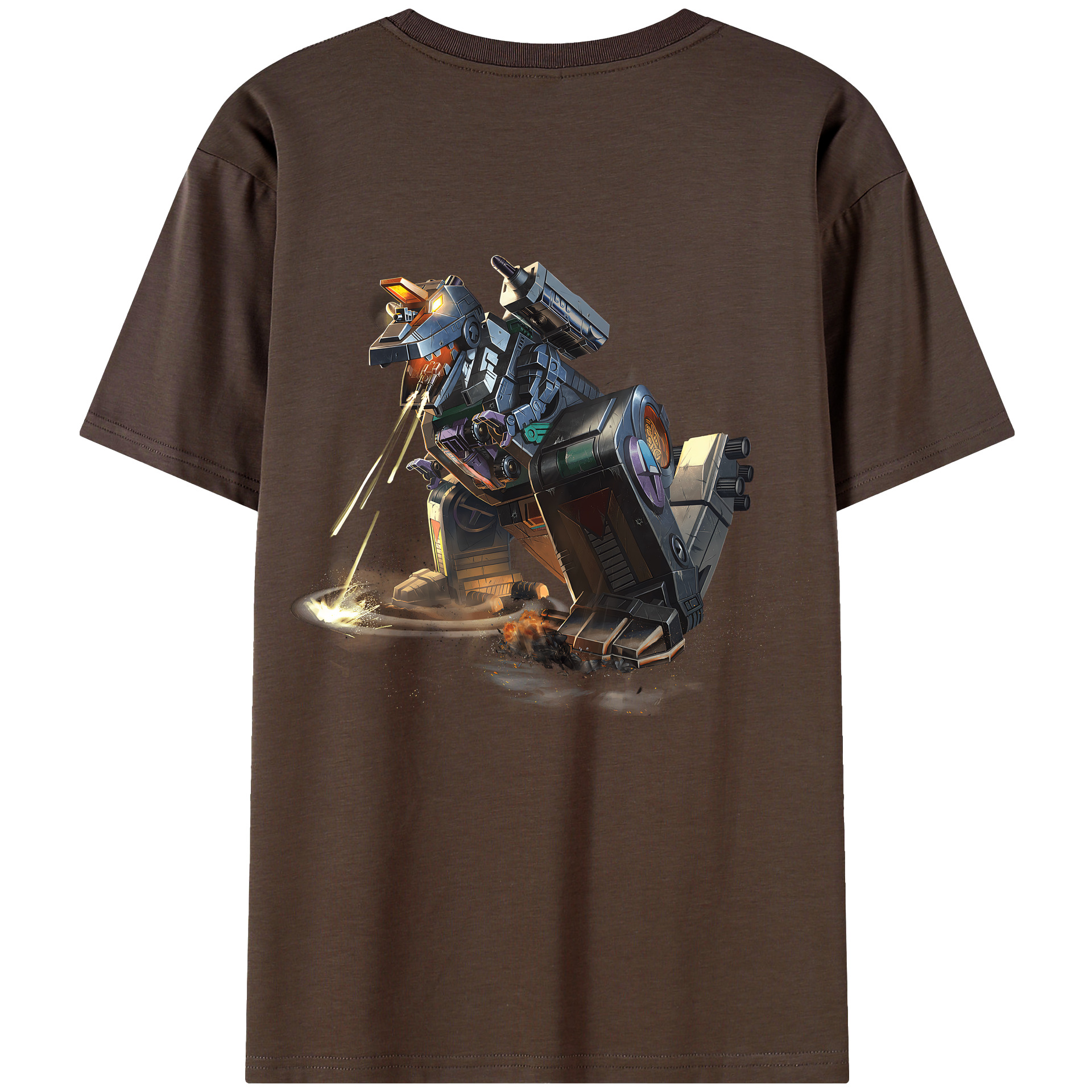 （画像用） Transformers トランスフォーマー 綿100％半袖Tシャツ（背面プリント）