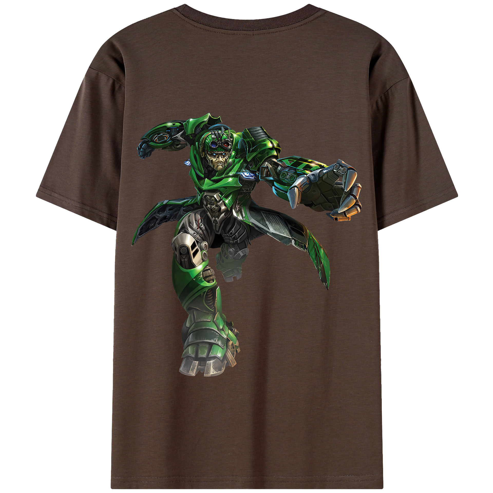 （画像用） Transformers トランスフォーマー 綿100％半袖Tシャツ（背面プリント）