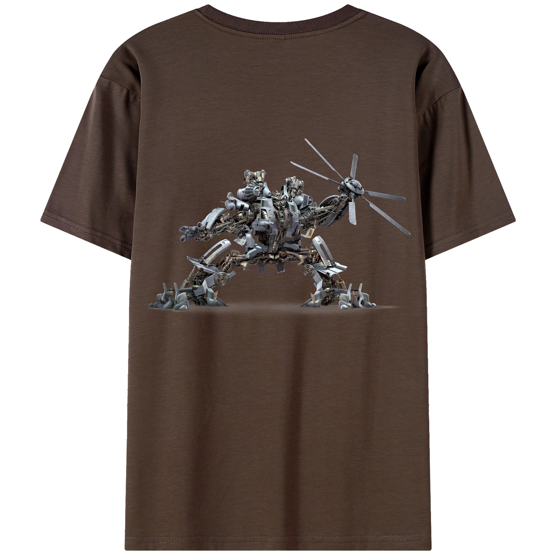 （画像用） Transformers トランスフォーマー 綿100％半袖Tシャツ（背面プリント）