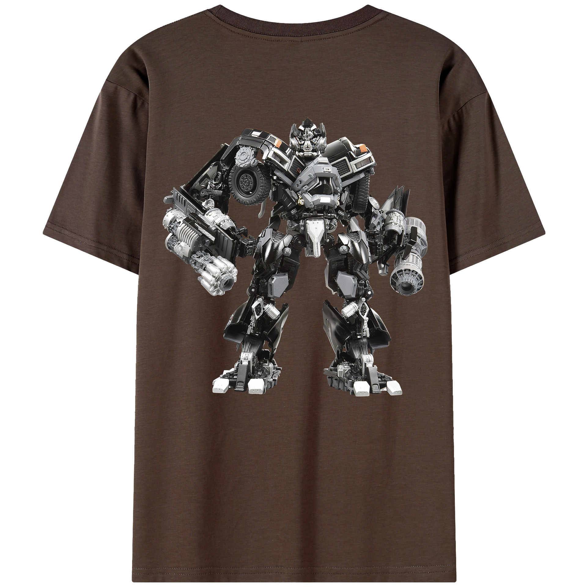 （画像用） Transformers トランスフォーマー 綿100％半袖Tシャツ（背面プリント）