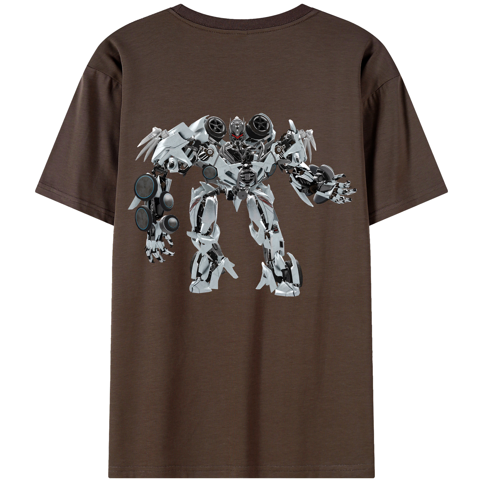 （画像用） Transformers トランスフォーマー 綿100％半袖Tシャツ（背面プリント）