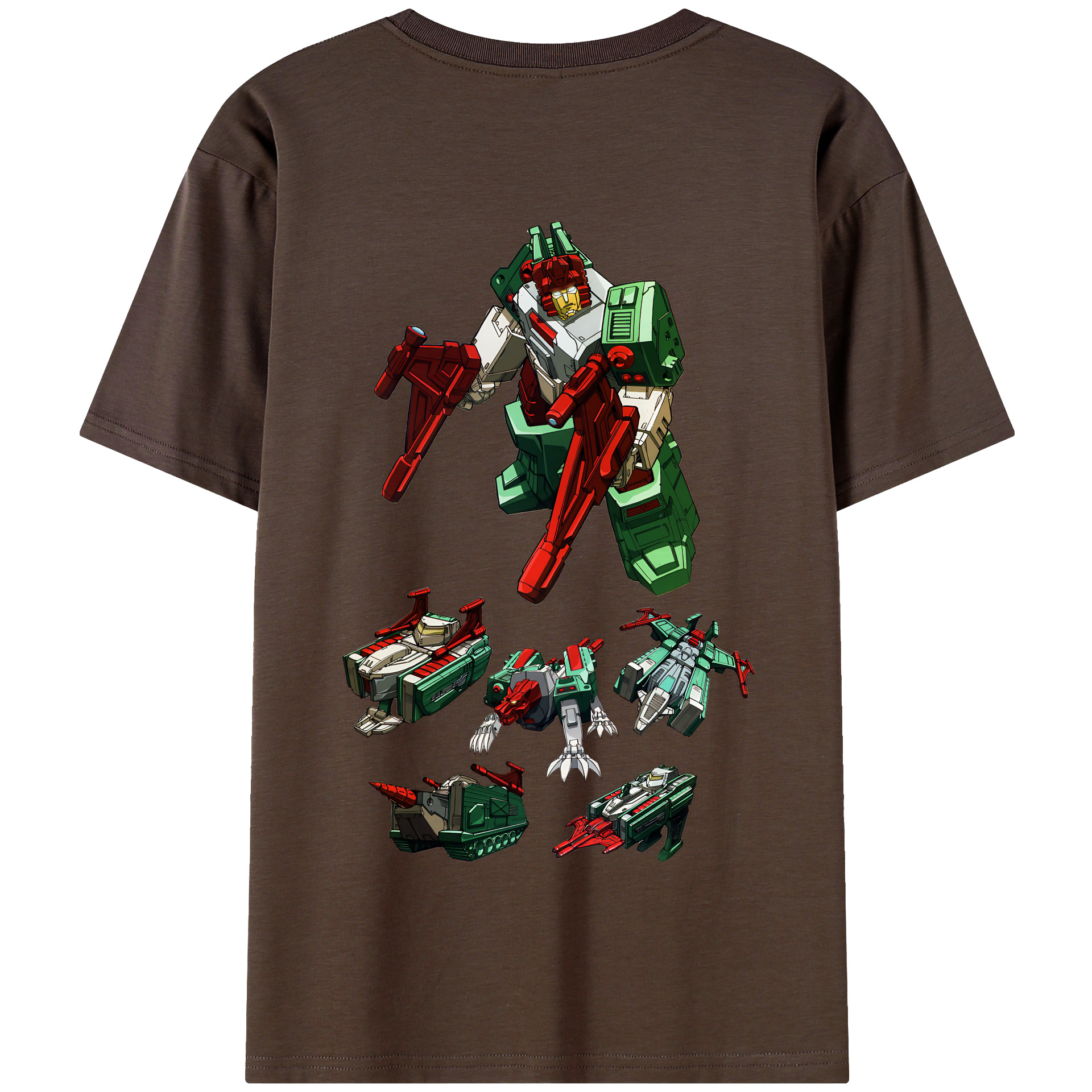 （画像用） Transformers トランスフォーマー 綿100％半袖Tシャツ（背面プリント）