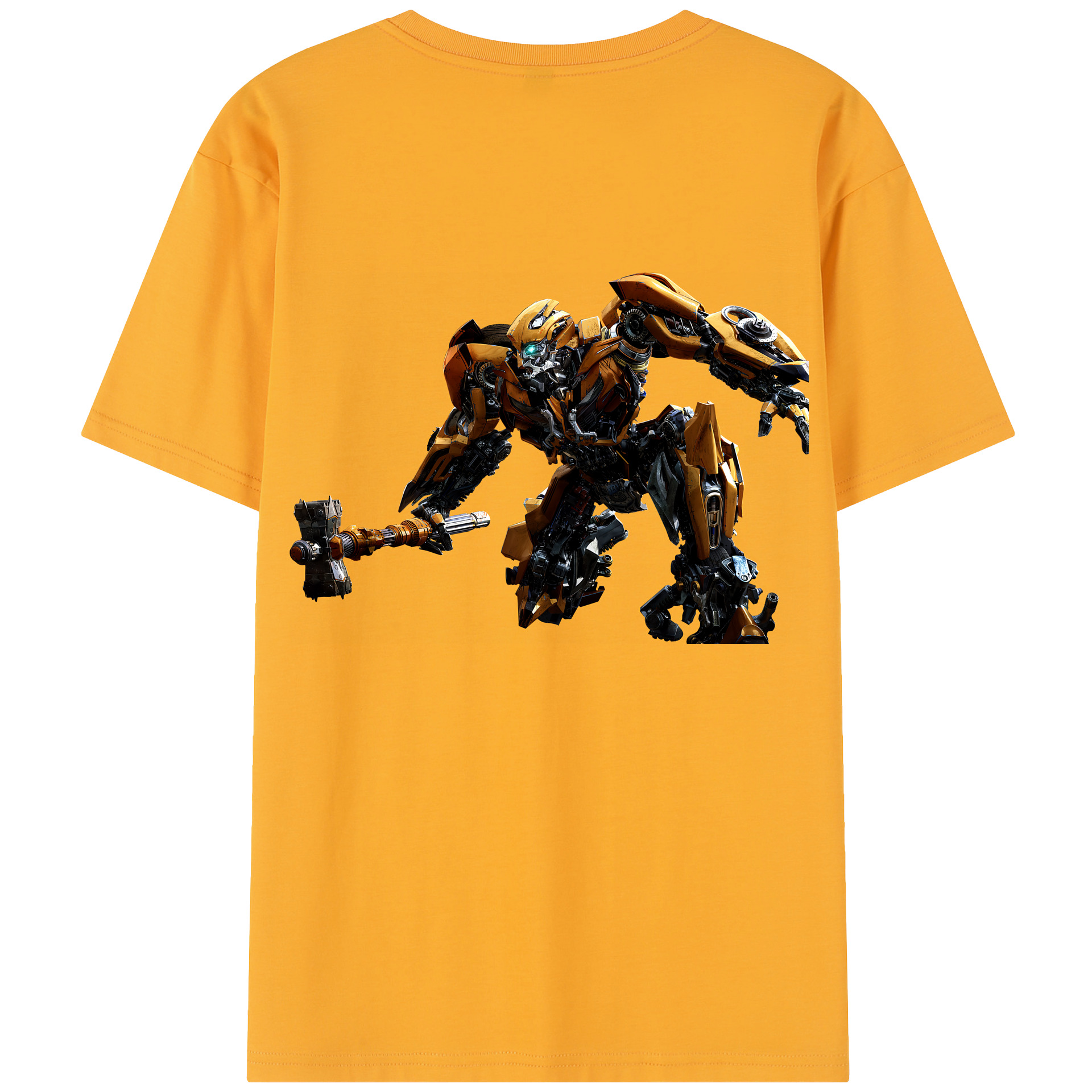 （画像用） Transformers トランスフォーマー 綿100％半袖Tシャツ（背面プリント）