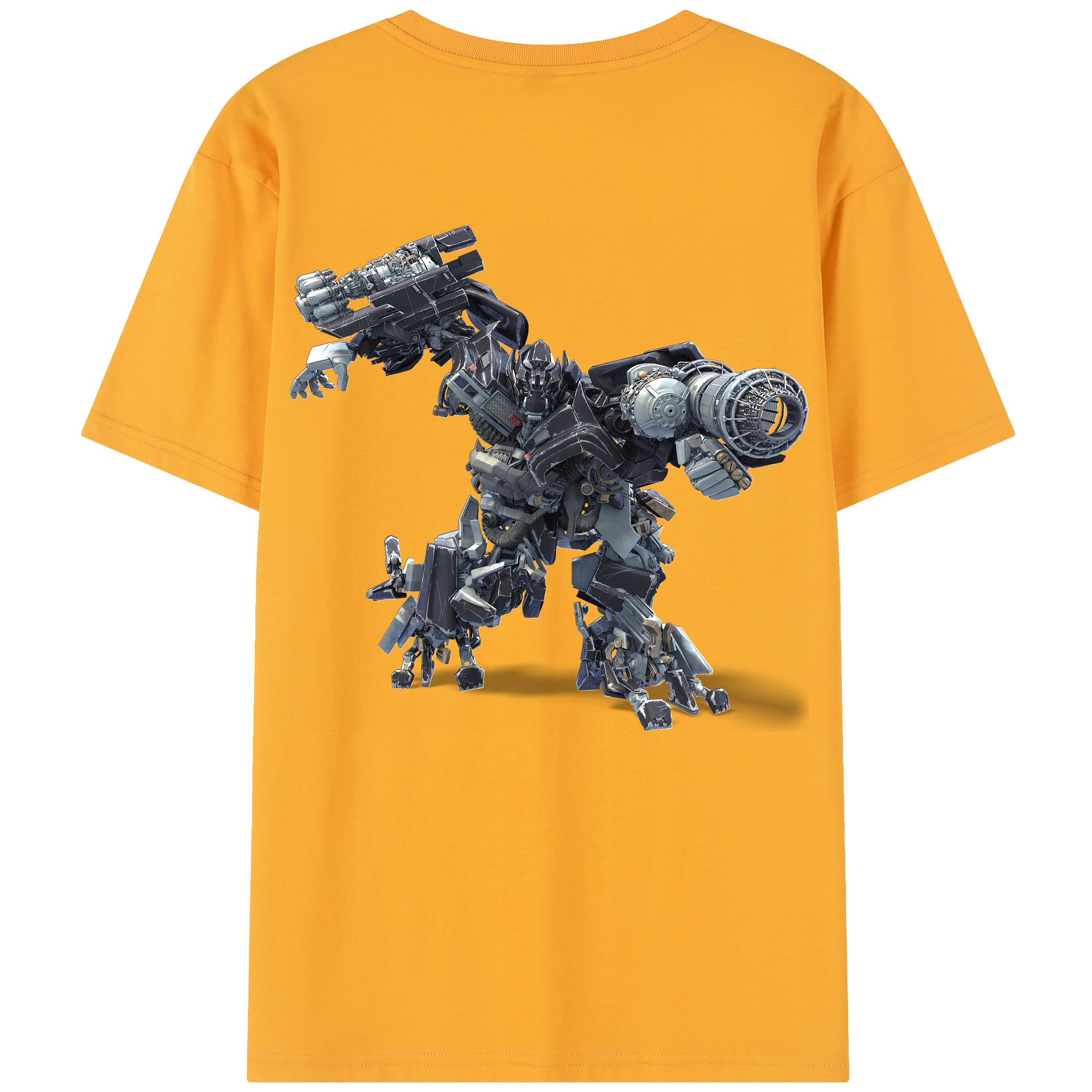 （画像用） Transformers トランスフォーマー 綿100％半袖Tシャツ（背面プリント）