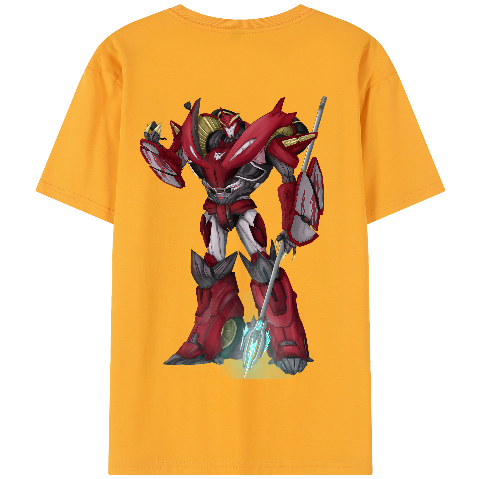 （画像用） Transformers トランスフォーマー 綿100％半袖Tシャツ（背面プリント）