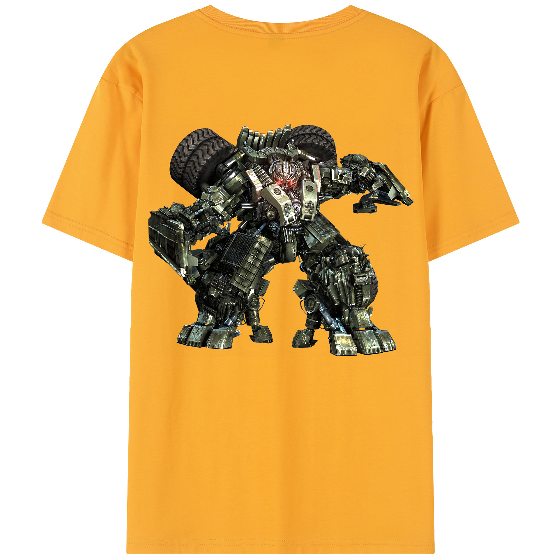 （画像用） Transformers トランスフォーマー 綿100％半袖Tシャツ（背面プリント）