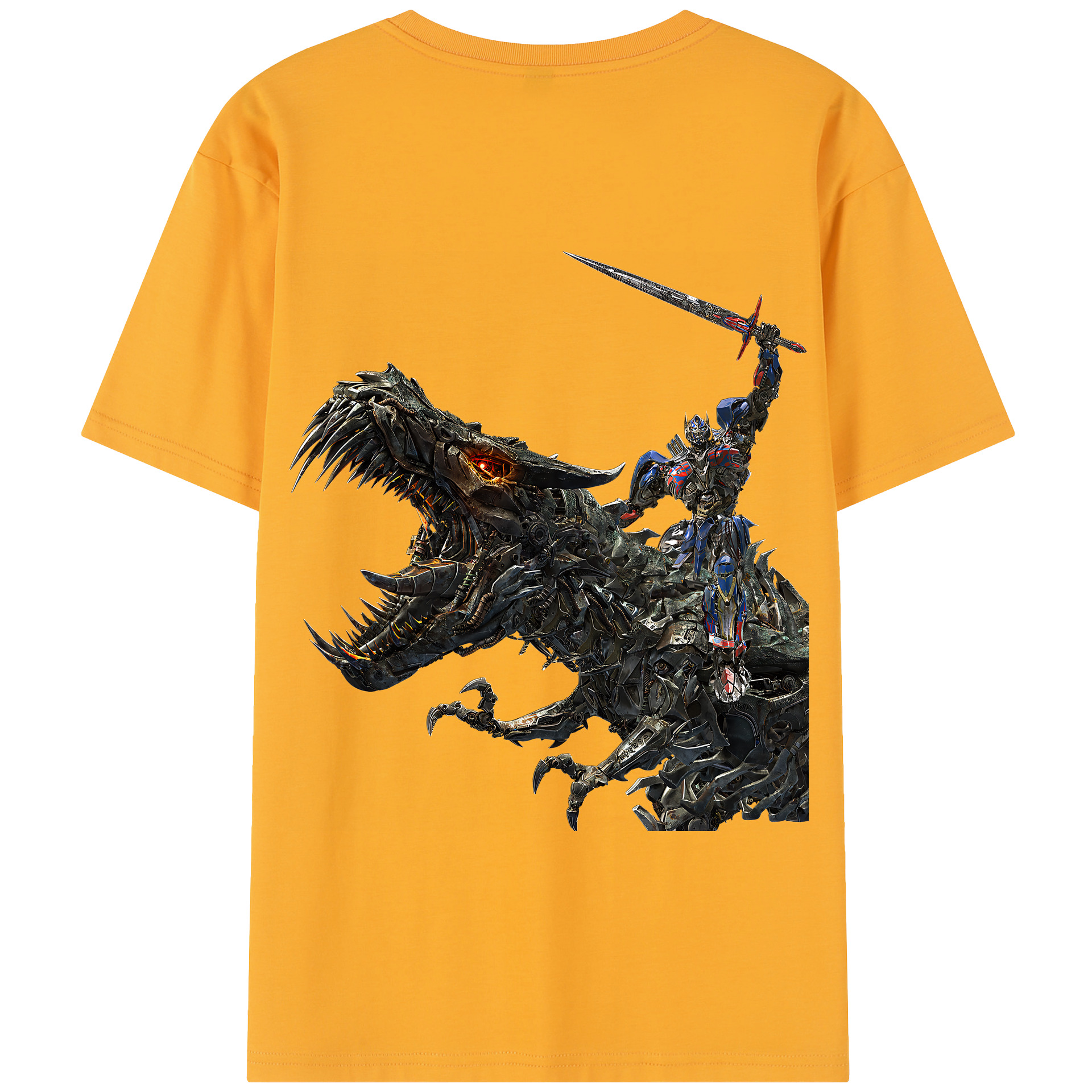 （画像用） Transformers トランスフォーマー 綿100％半袖Tシャツ（背面プリント）