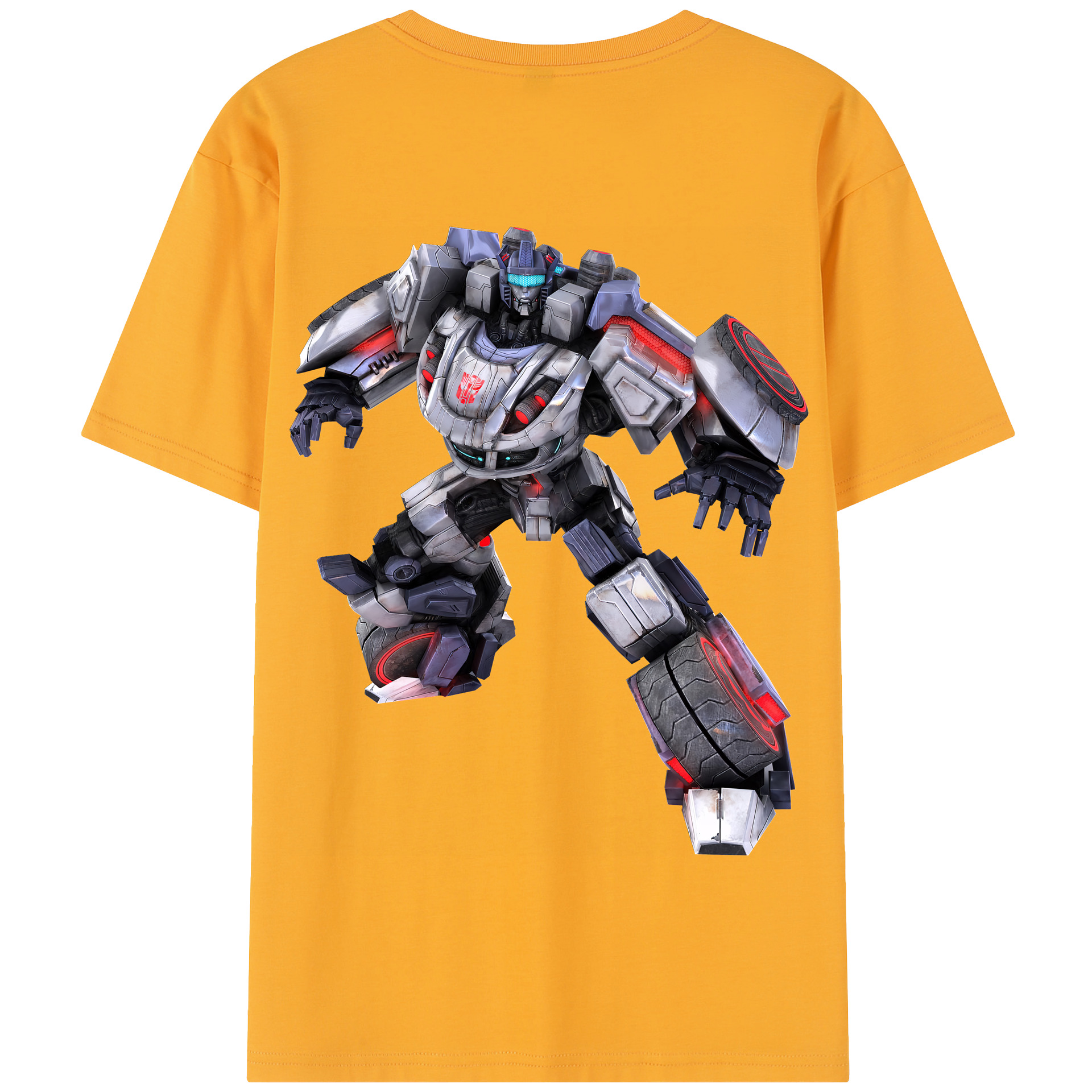 （画像用） Transformers トランスフォーマー 綿100％半袖Tシャツ（背面プリント）
