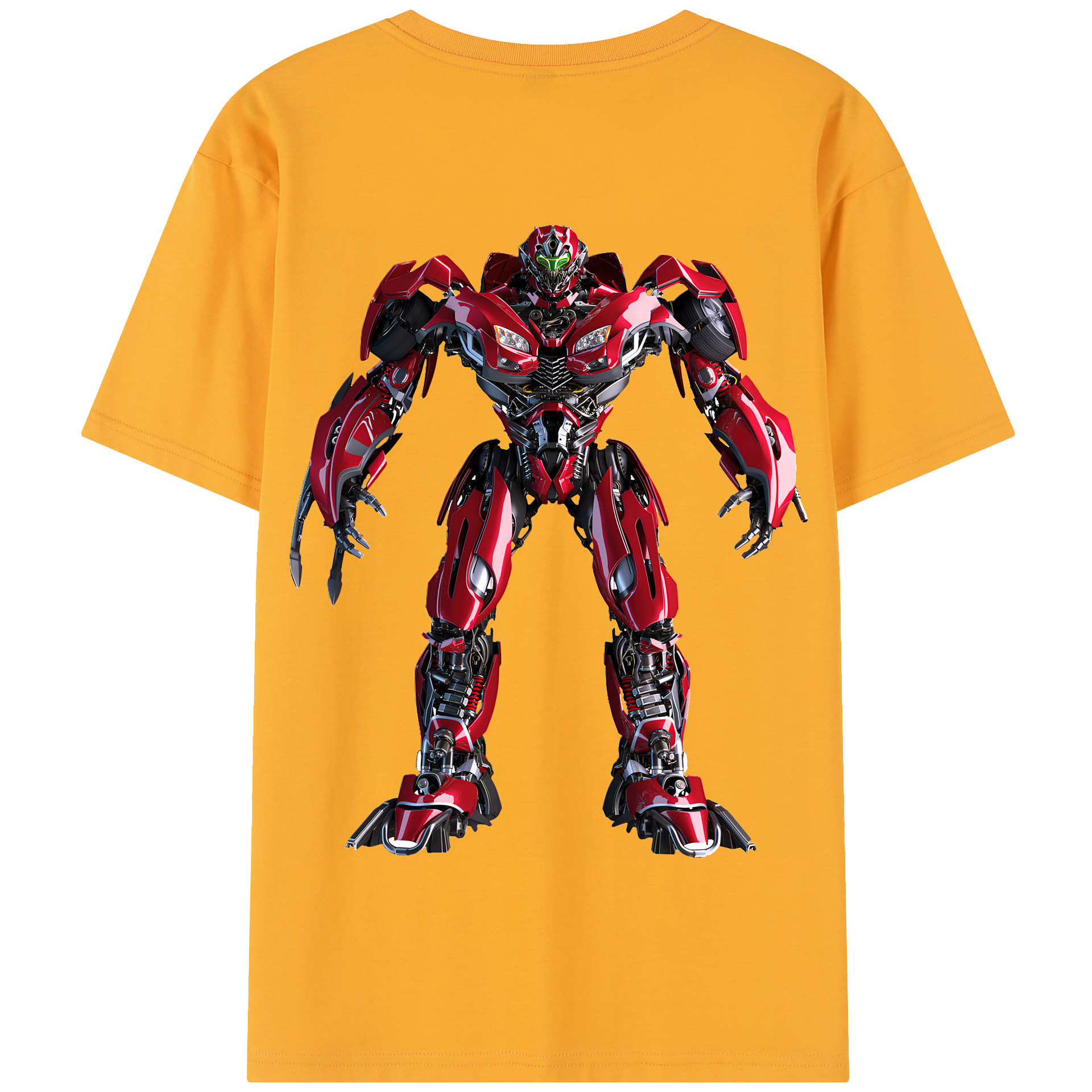 （画像用） Transformers トランスフォーマー 綿100％半袖Tシャツ（背面プリント）