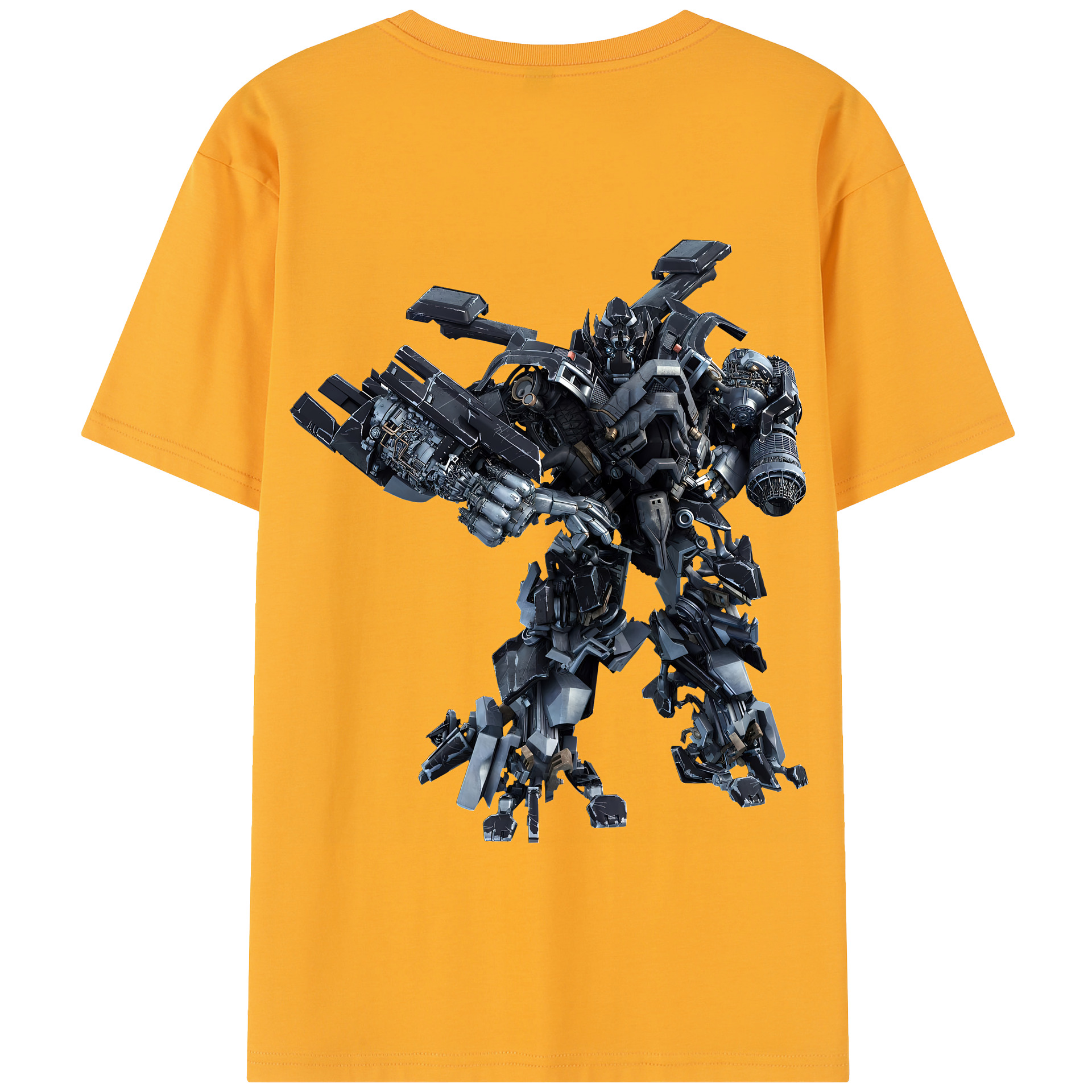 （画像用） Transformers トランスフォーマー 綿100％半袖Tシャツ（背面プリント）