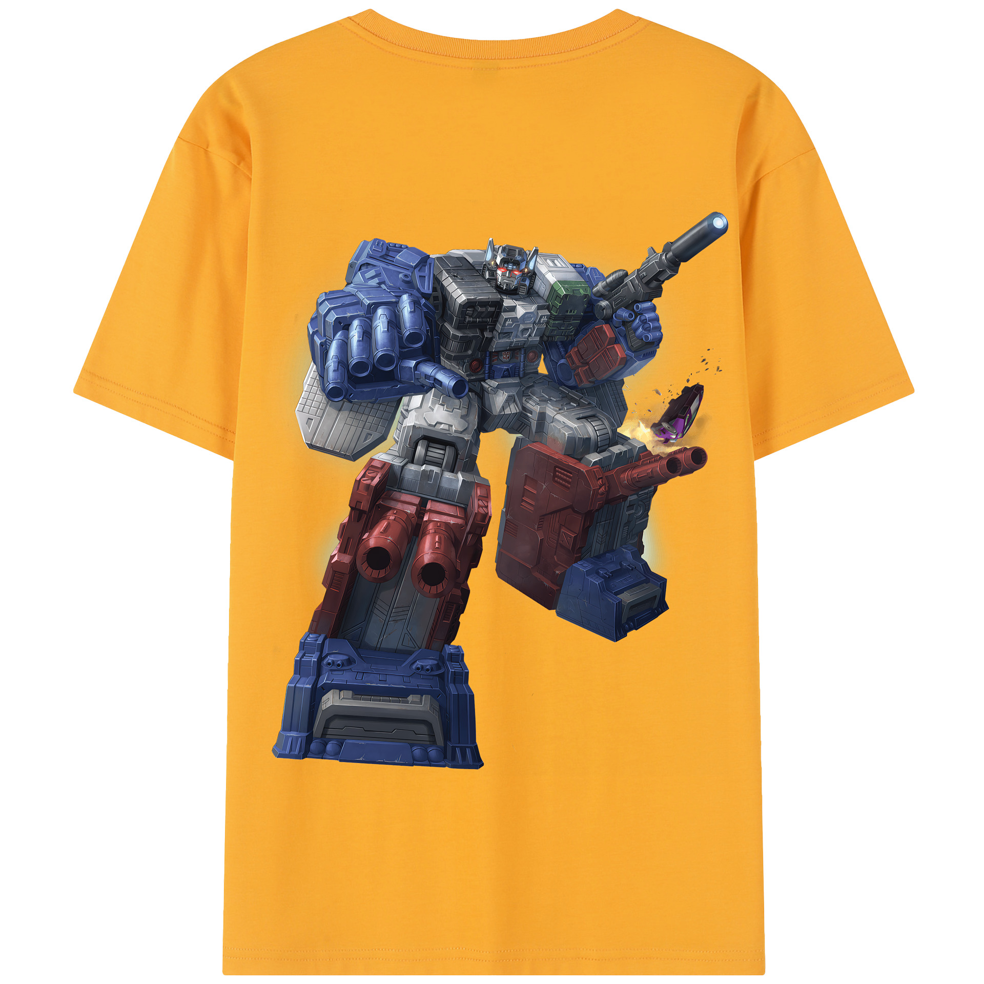 （画像用） Transformers トランスフォーマー 綿100％半袖Tシャツ（背面プリント）