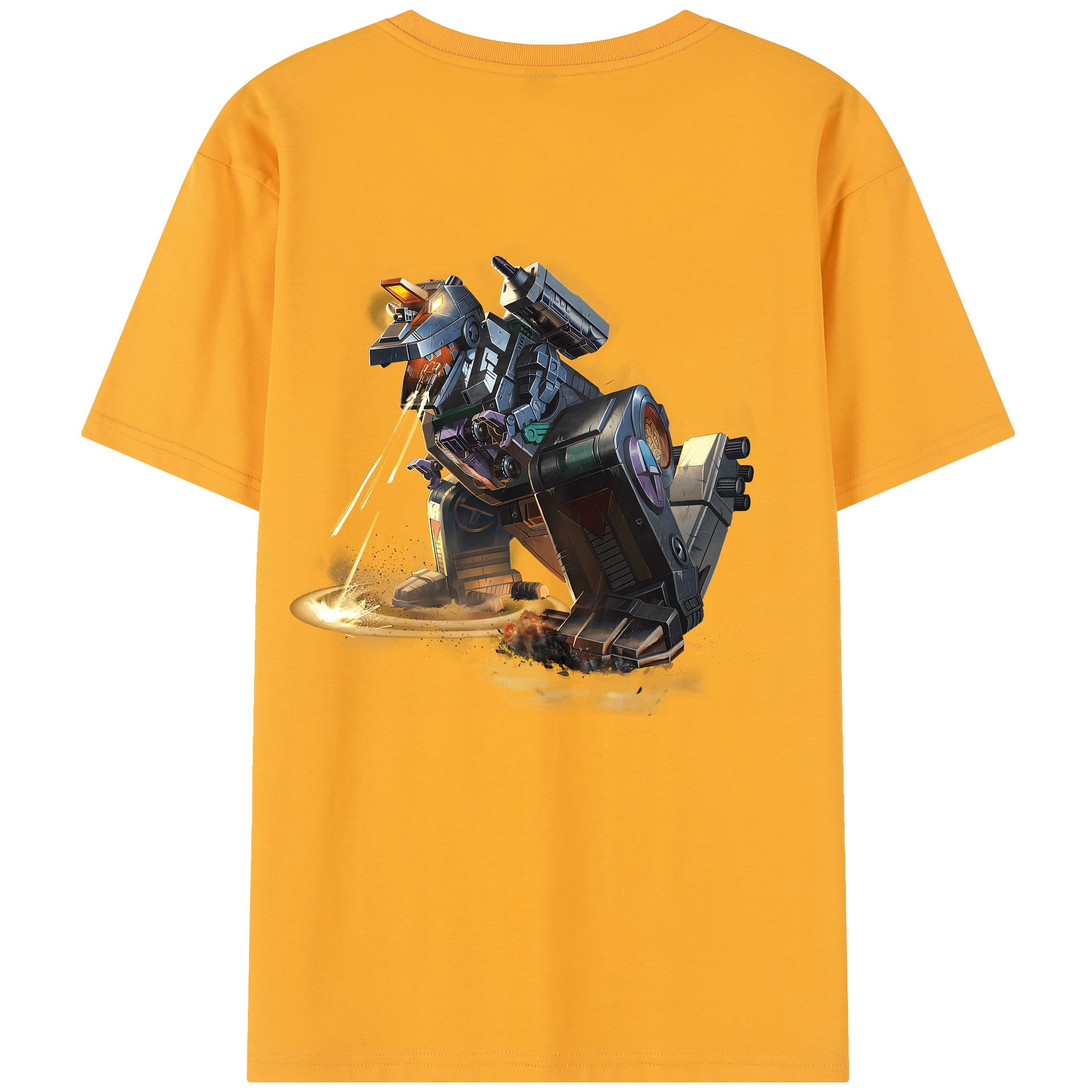 （画像用） Transformers トランスフォーマー 綿100％半袖Tシャツ（背面プリント）