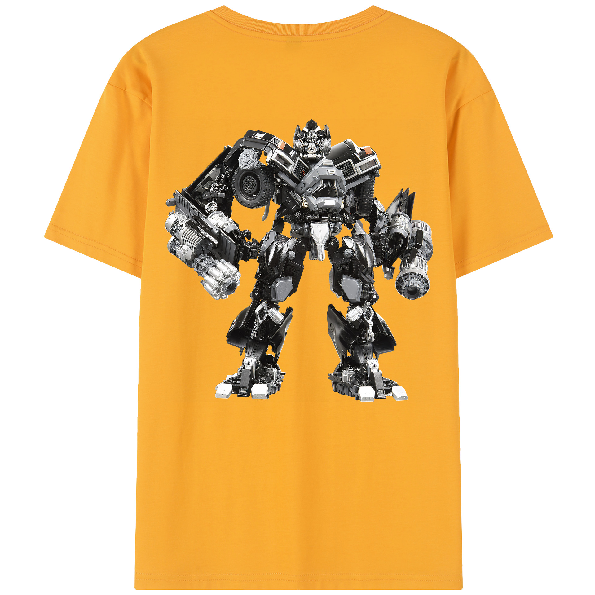 （画像用） Transformers トランスフォーマー 綿100％半袖Tシャツ（背面プリント）