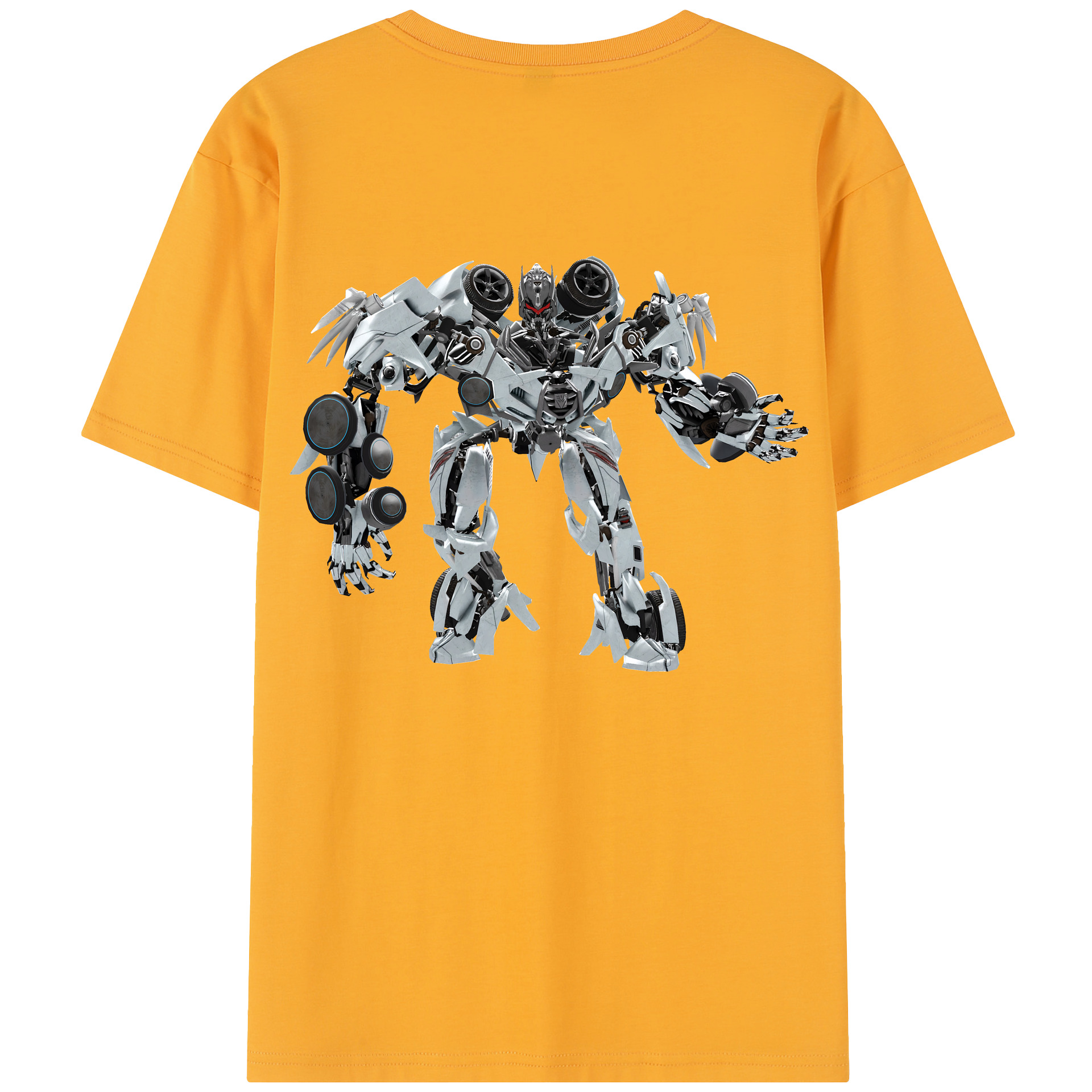 （画像用） Transformers トランスフォーマー 綿100％半袖Tシャツ（背面プリント）