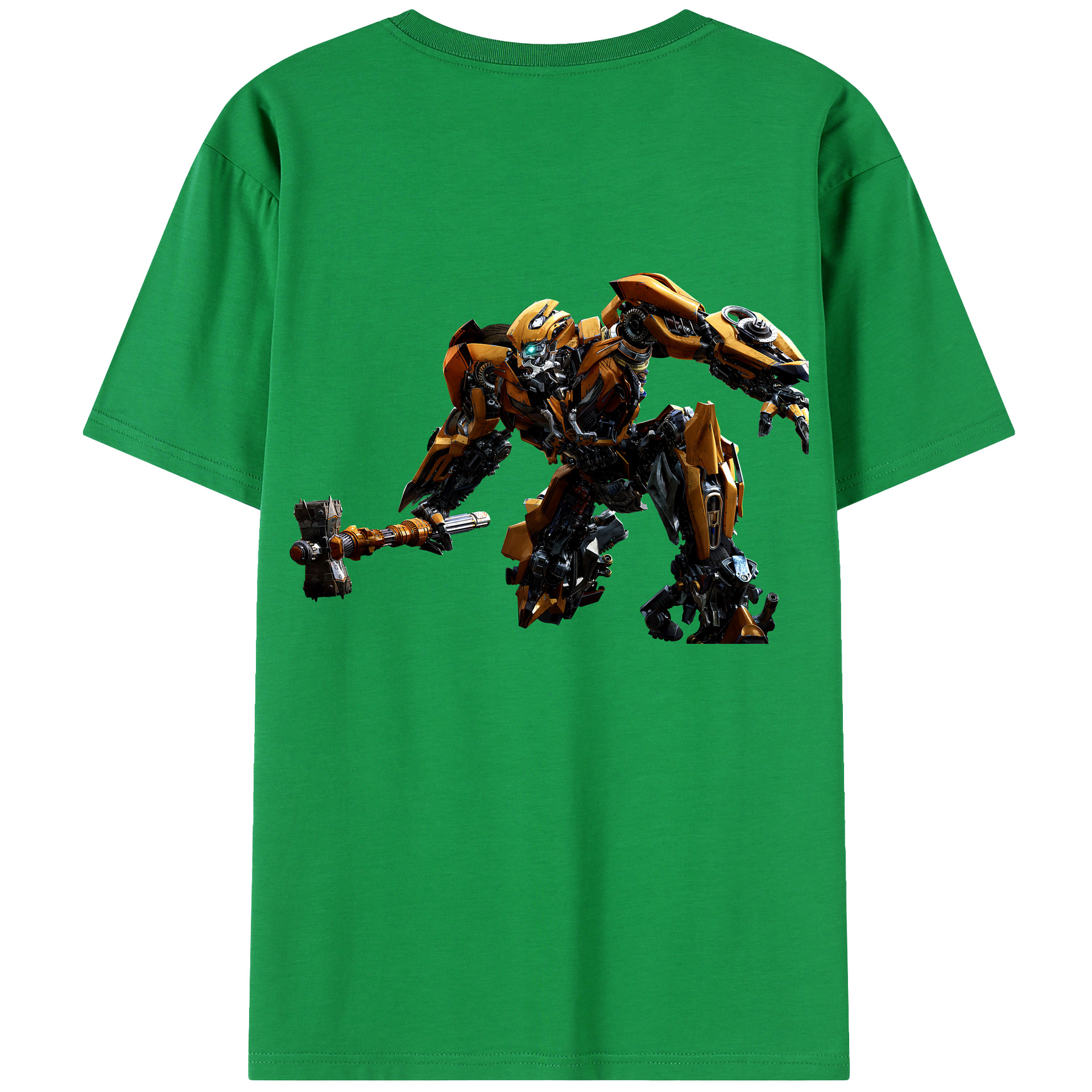 （画像用） Transformers トランスフォーマー 綿100％半袖Tシャツ（背面プリント）