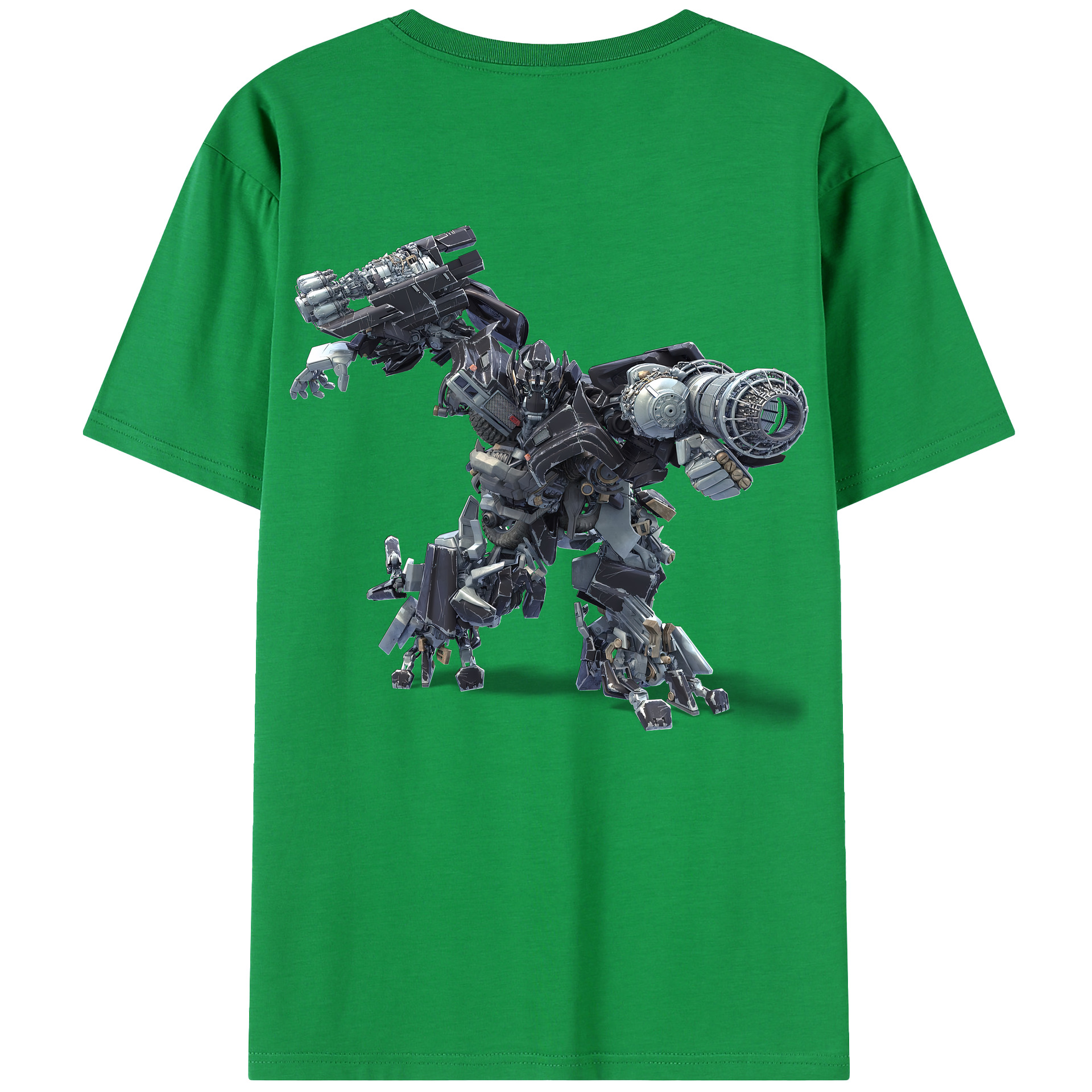 （画像用） Transformers トランスフォーマー 綿100％半袖Tシャツ（背面プリント）