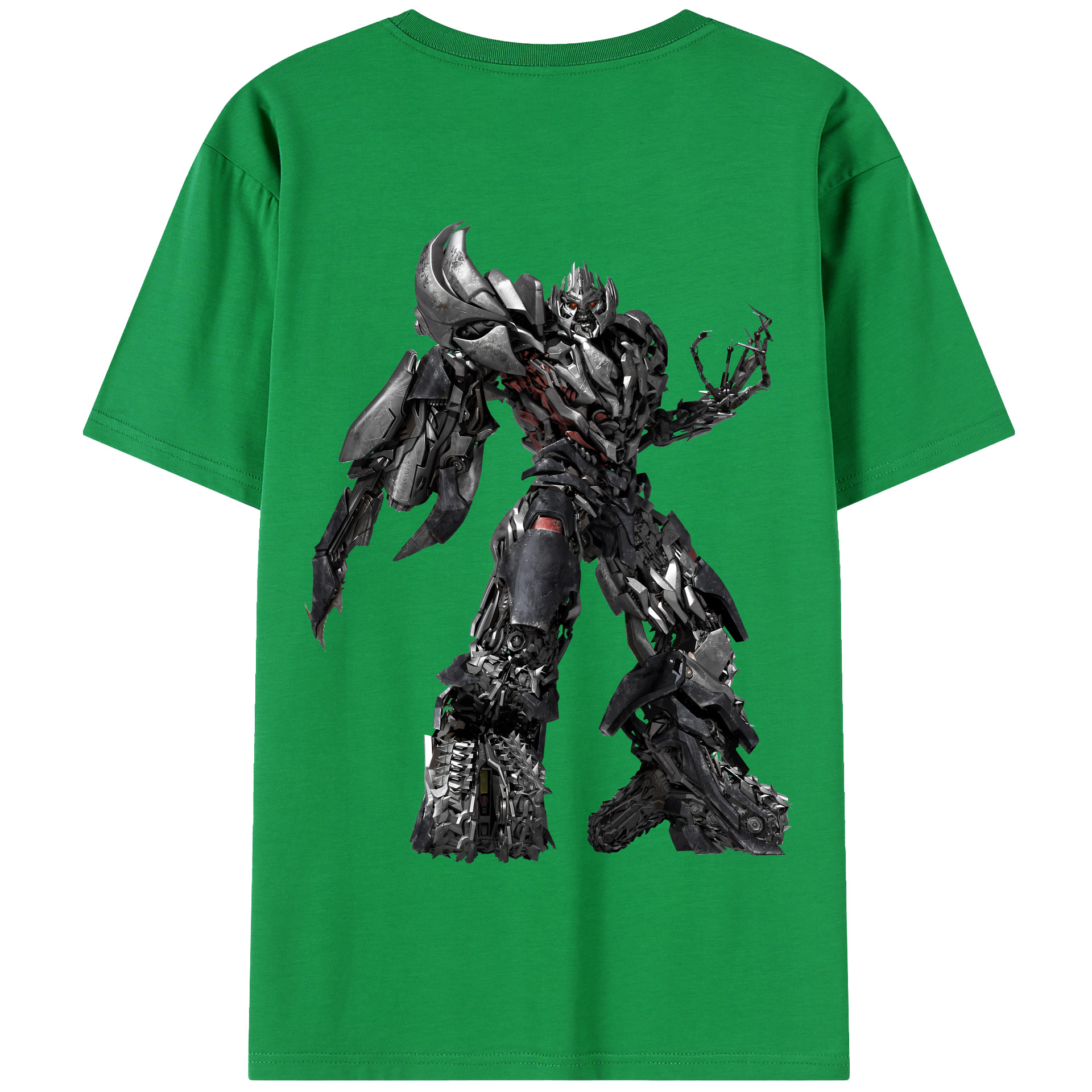 （画像用） Transformers トランスフォーマー 綿100％半袖Tシャツ（背面プリント）