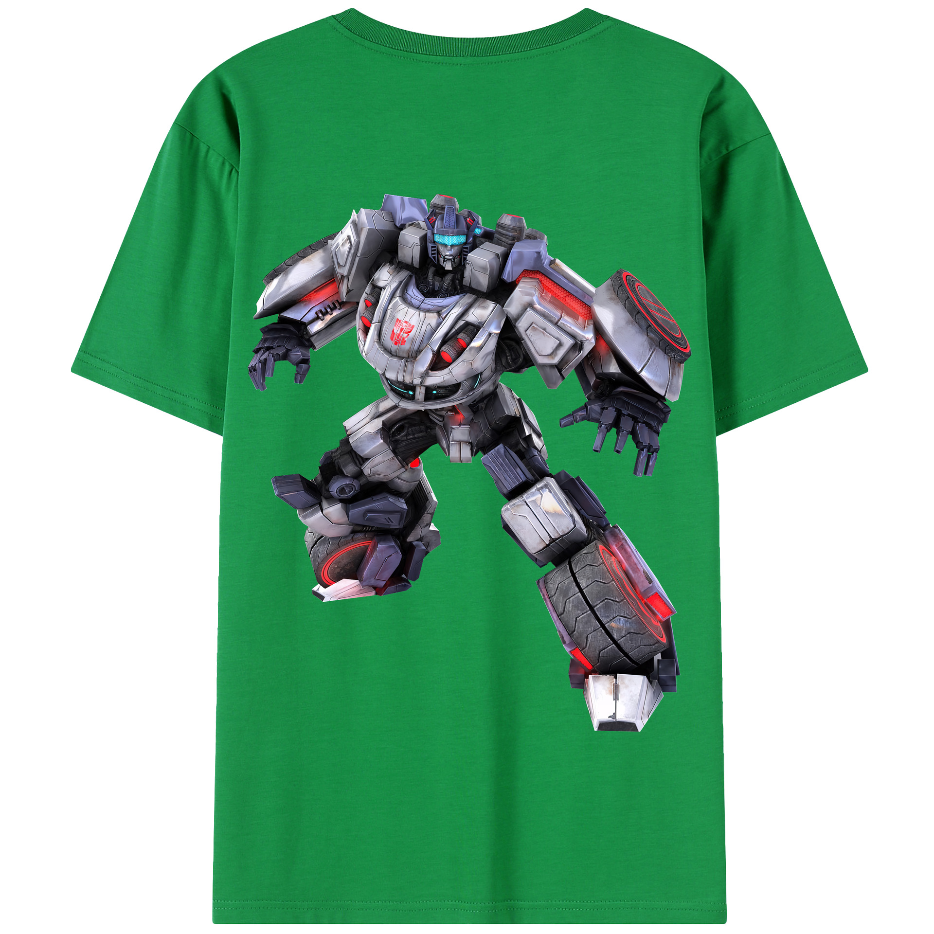（画像用） Transformers トランスフォーマー 綿100％半袖Tシャツ（背面プリント）