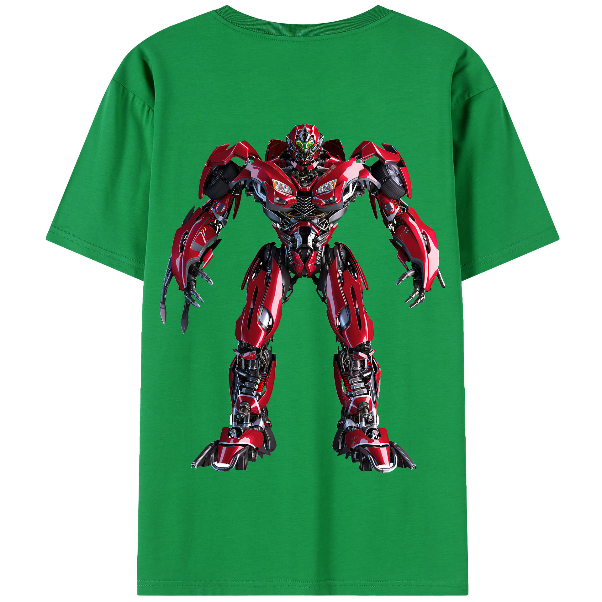 （画像用） Transformers トランスフォーマー 綿100％半袖Tシャツ（背面プリント）