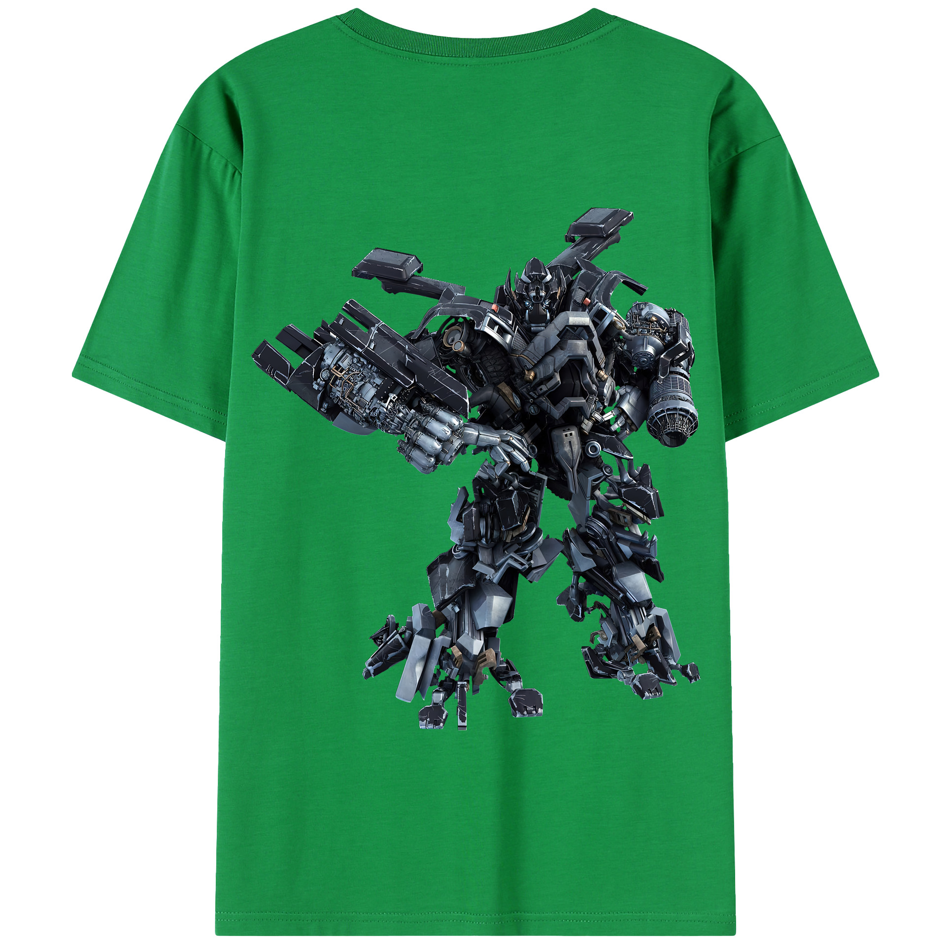 （画像用） Transformers トランスフォーマー 綿100％半袖Tシャツ（背面プリント）