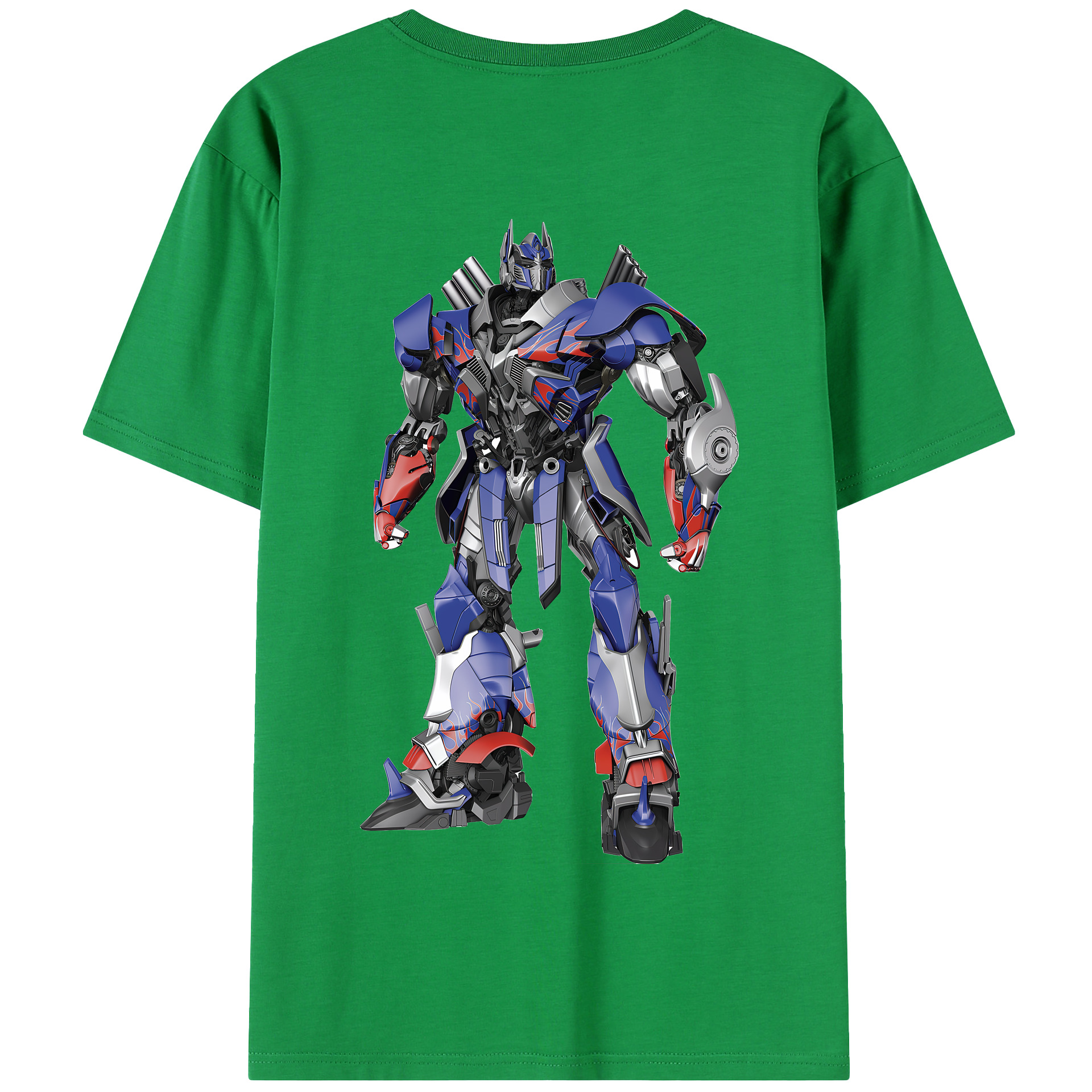 （画像用） Transformers トランスフォーマー 綿100％半袖Tシャツ（背面プリント）
