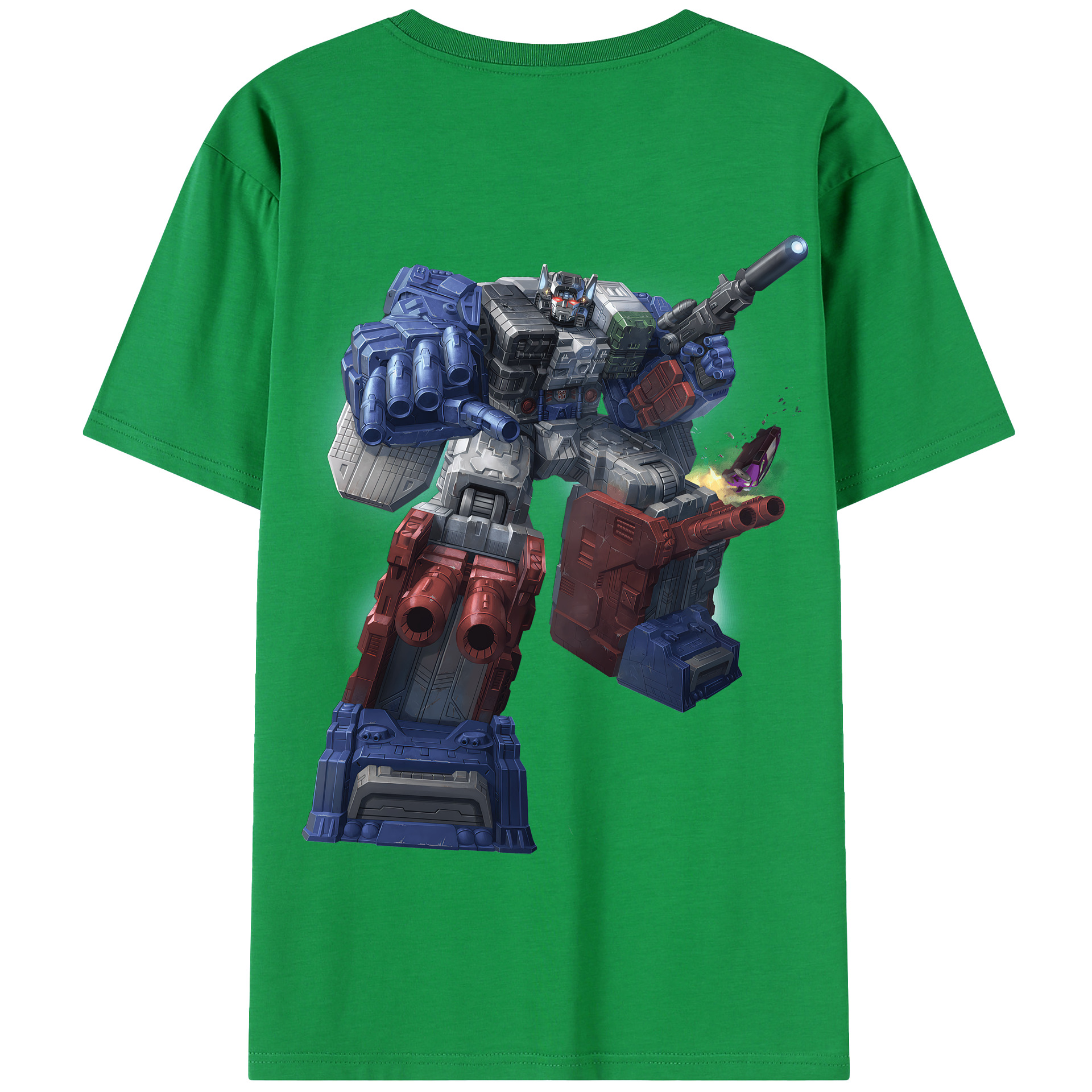 （画像用） Transformers トランスフォーマー 綿100％半袖Tシャツ（背面プリント）