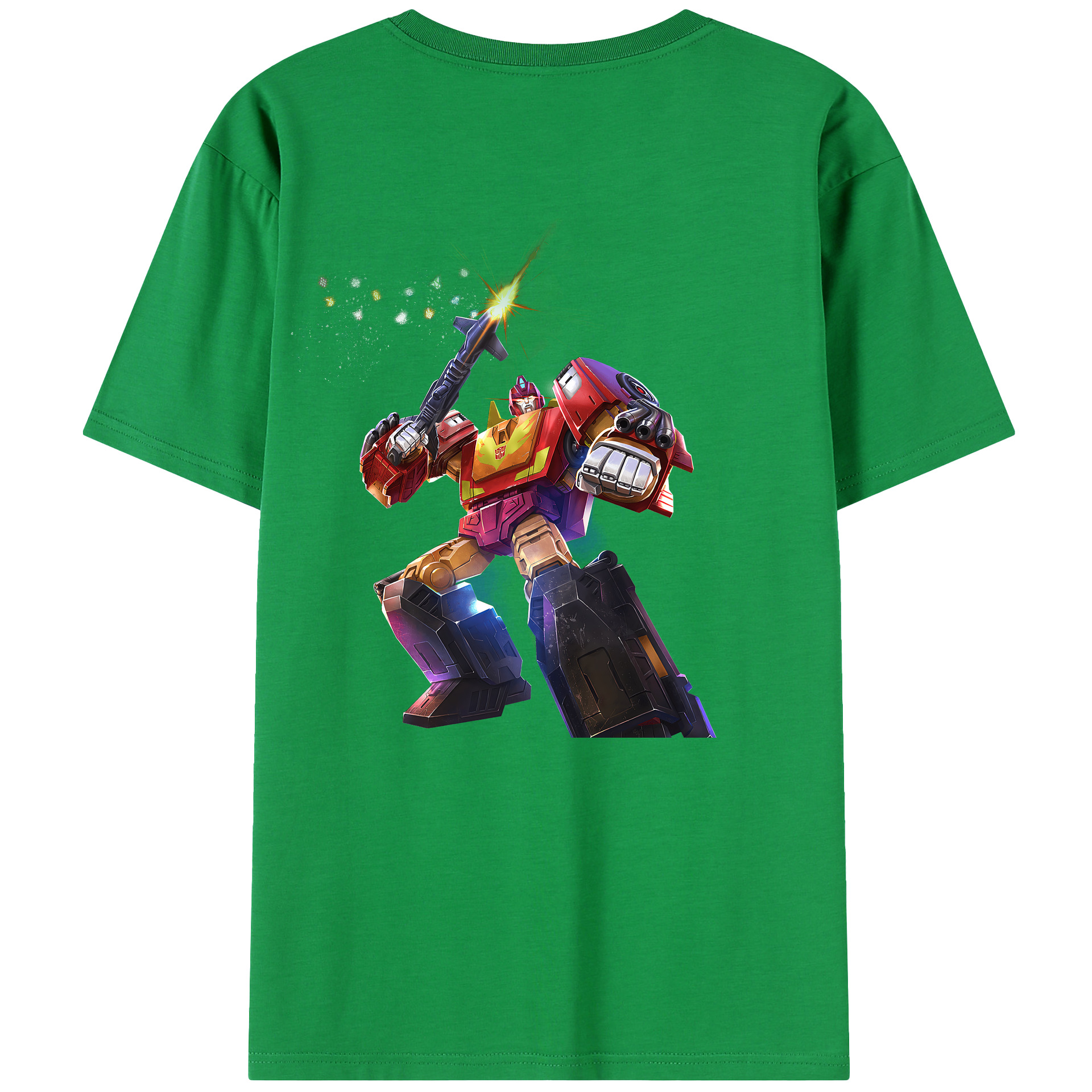 （画像用） Transformers トランスフォーマー 綿100％半袖Tシャツ（背面プリント）