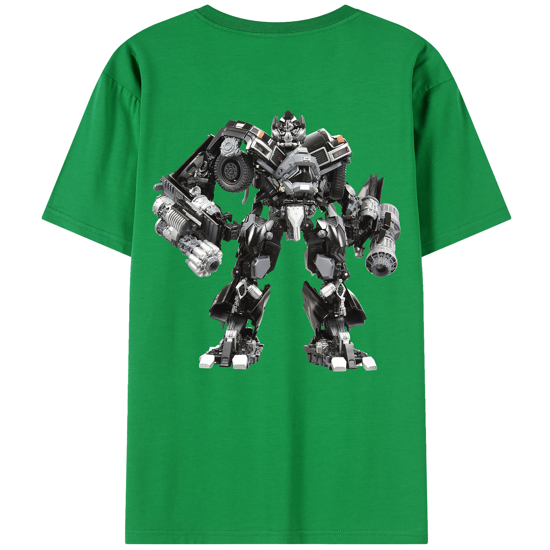 （画像用） Transformers トランスフォーマー 綿100％半袖Tシャツ（背面プリント）