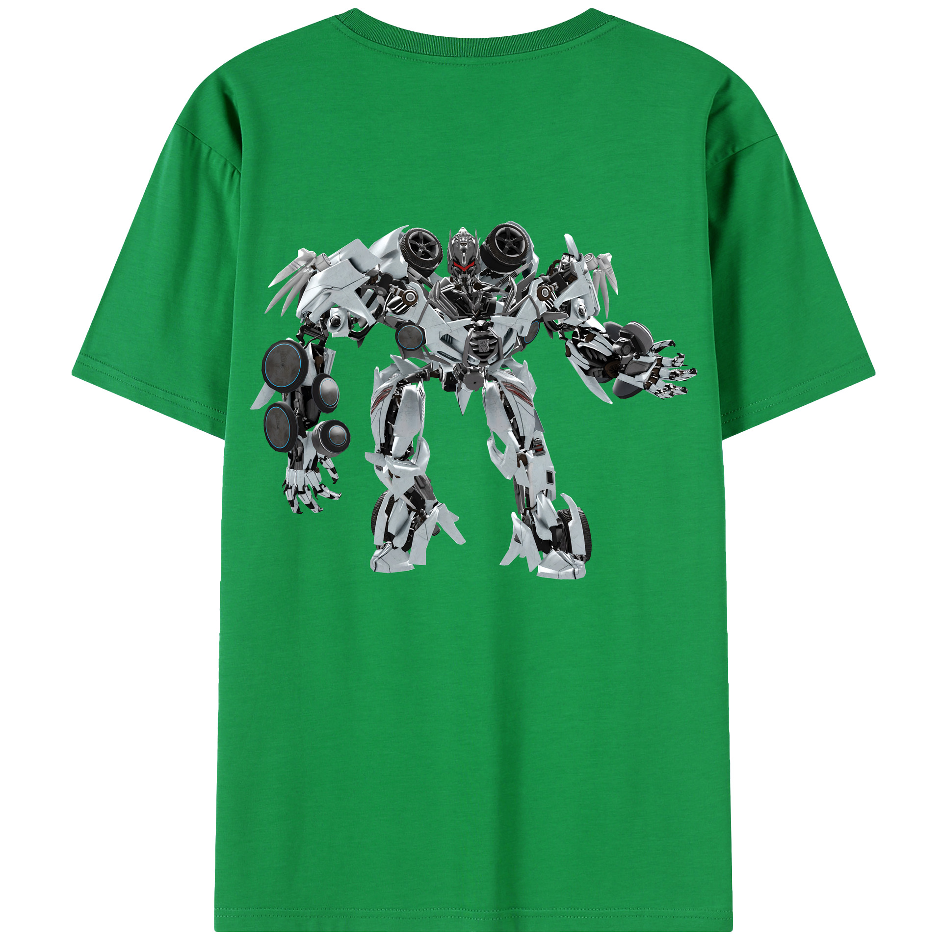 （画像用） Transformers トランスフォーマー 綿100％半袖Tシャツ（背面プリント）