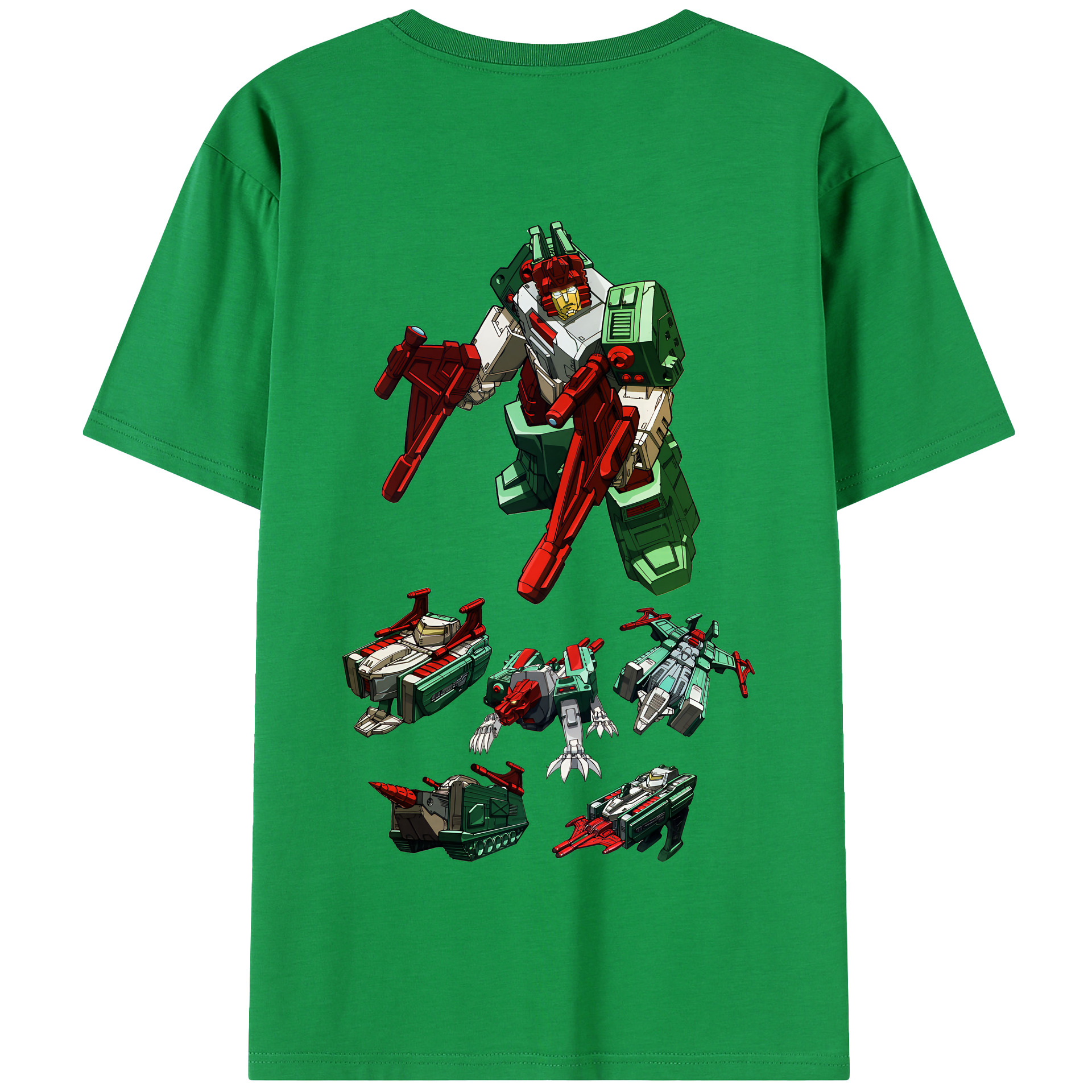 （画像用） Transformers トランスフォーマー 綿100％半袖Tシャツ（背面プリント）