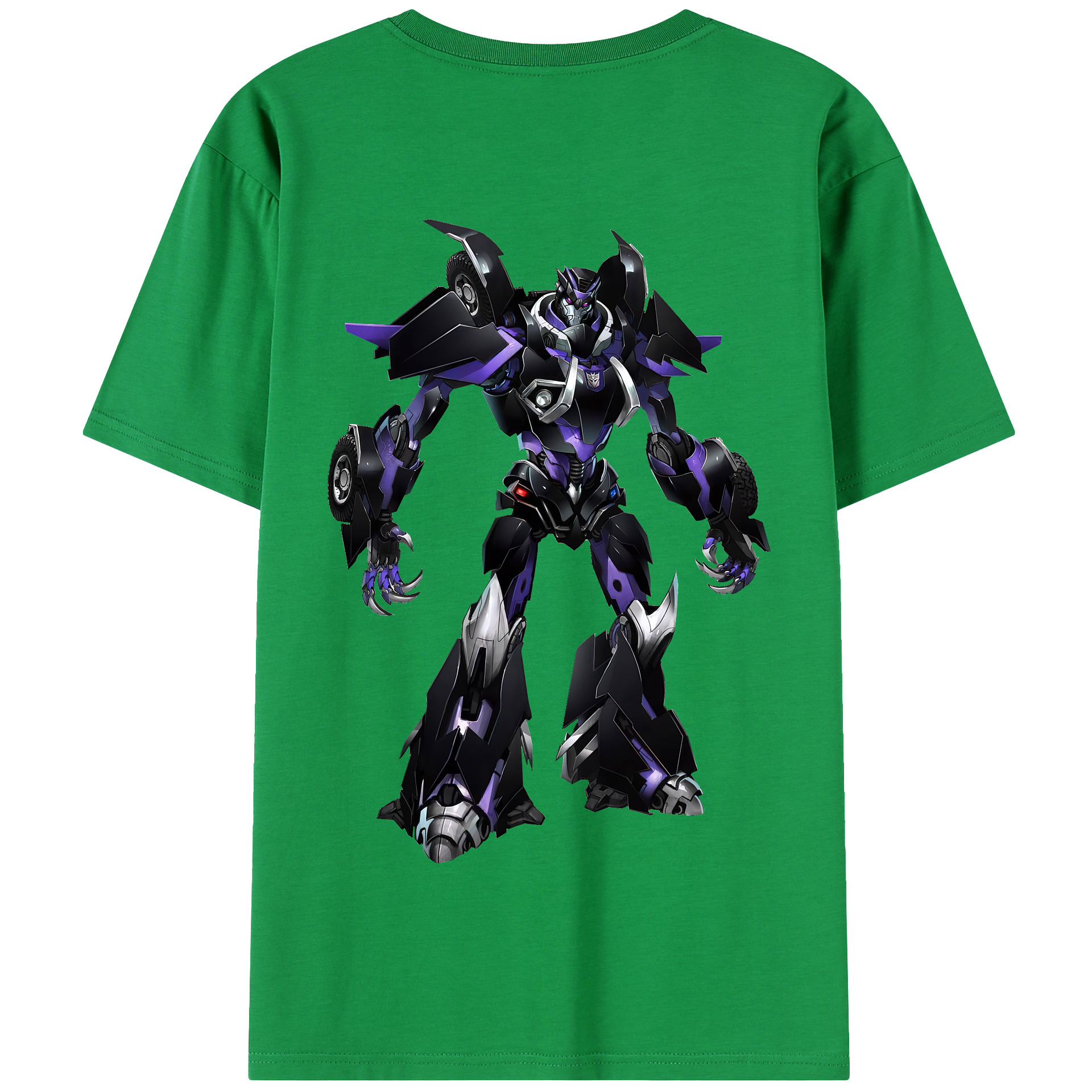 （画像用） Transformers トランスフォーマー 綿100％半袖Tシャツ（背面プリント）
