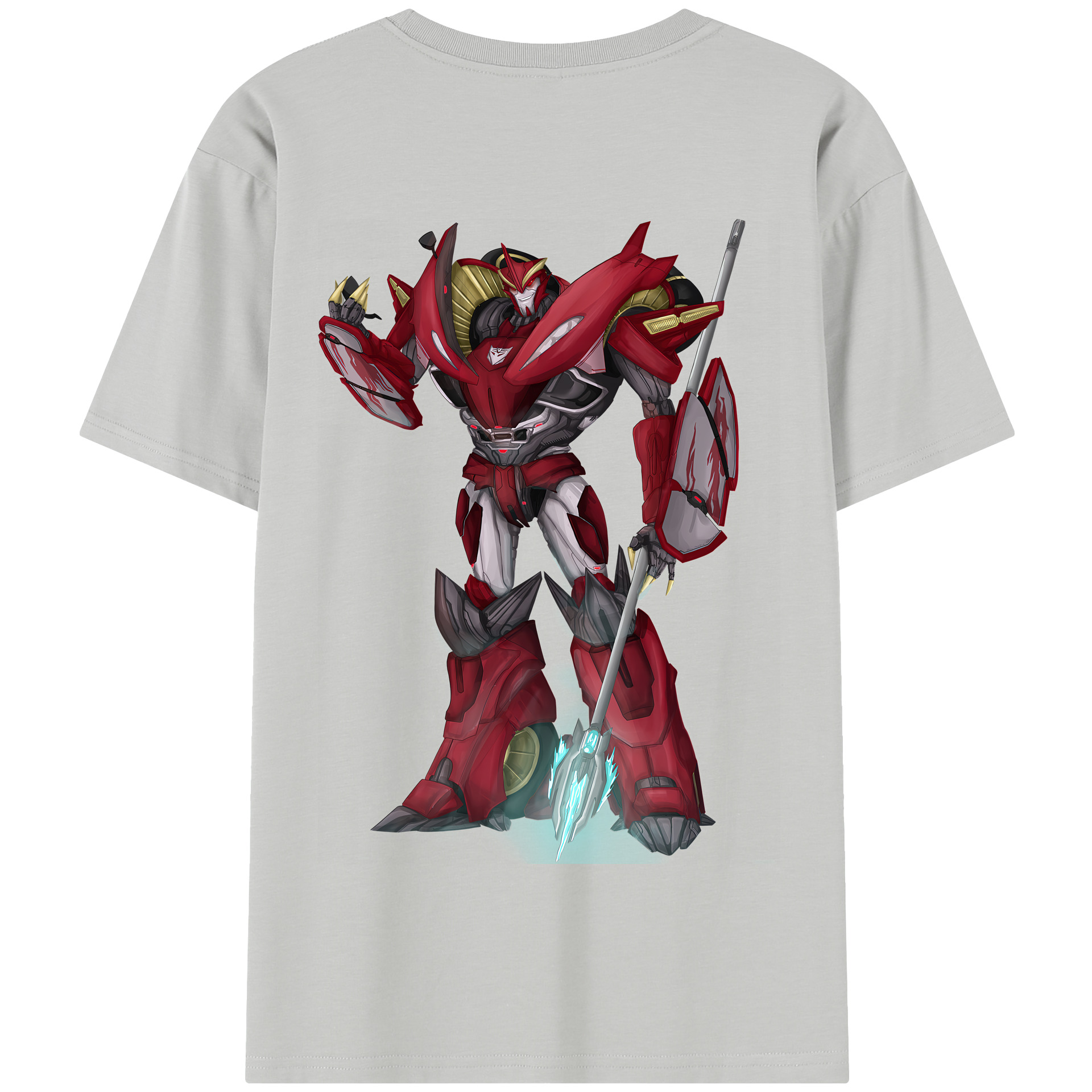 （画像用） Transformers トランスフォーマー 綿100％半袖Tシャツ（背面プリント）