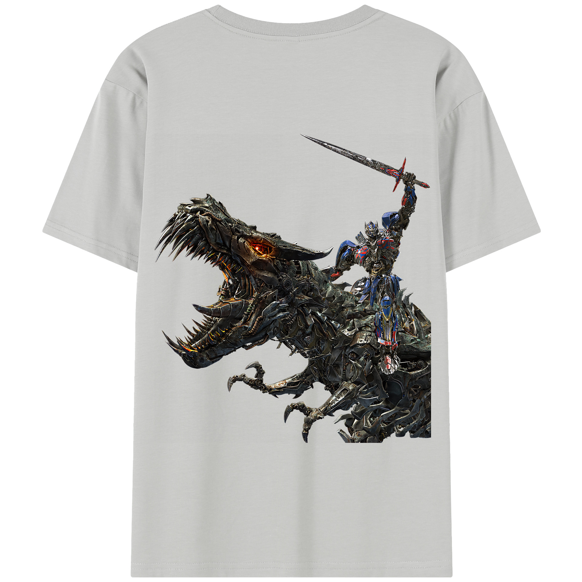 （画像用） Transformers トランスフォーマー 綿100％半袖Tシャツ（背面プリント）