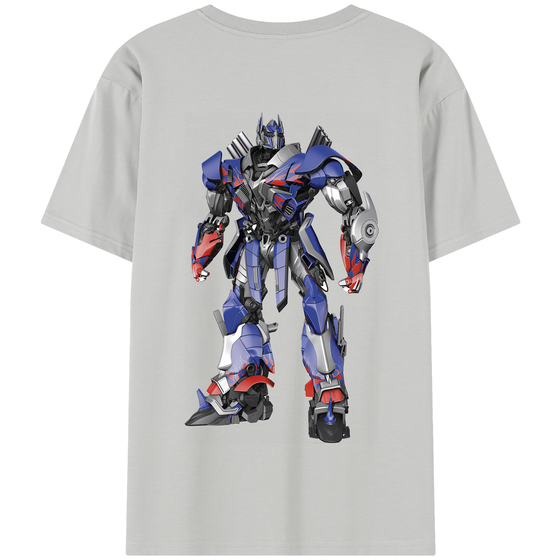 （画像用） Transformers トランスフォーマー 綿100％半袖Tシャツ（背面プリント）