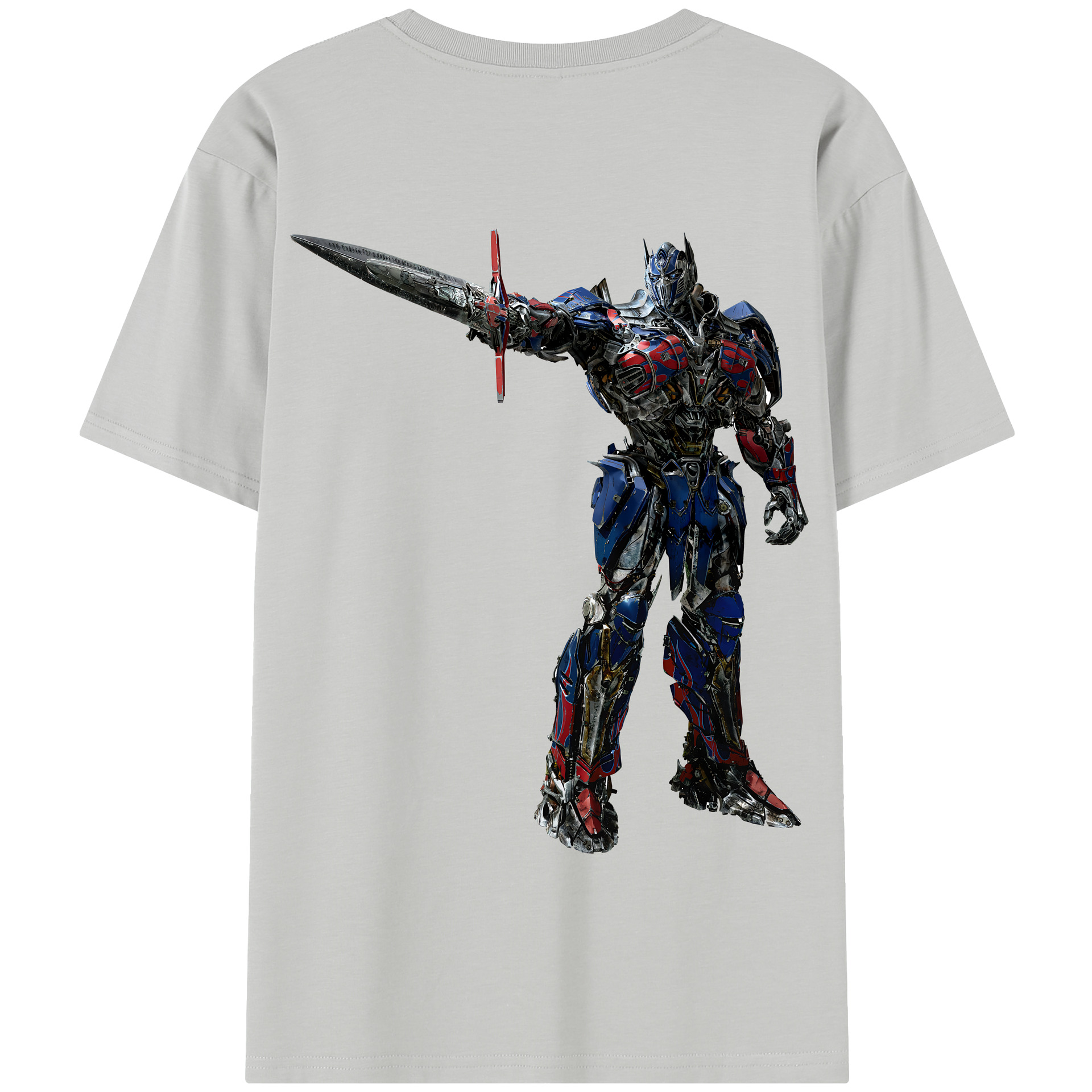 （画像用） Transformers トランスフォーマー 綿100％半袖Tシャツ（背面プリント）