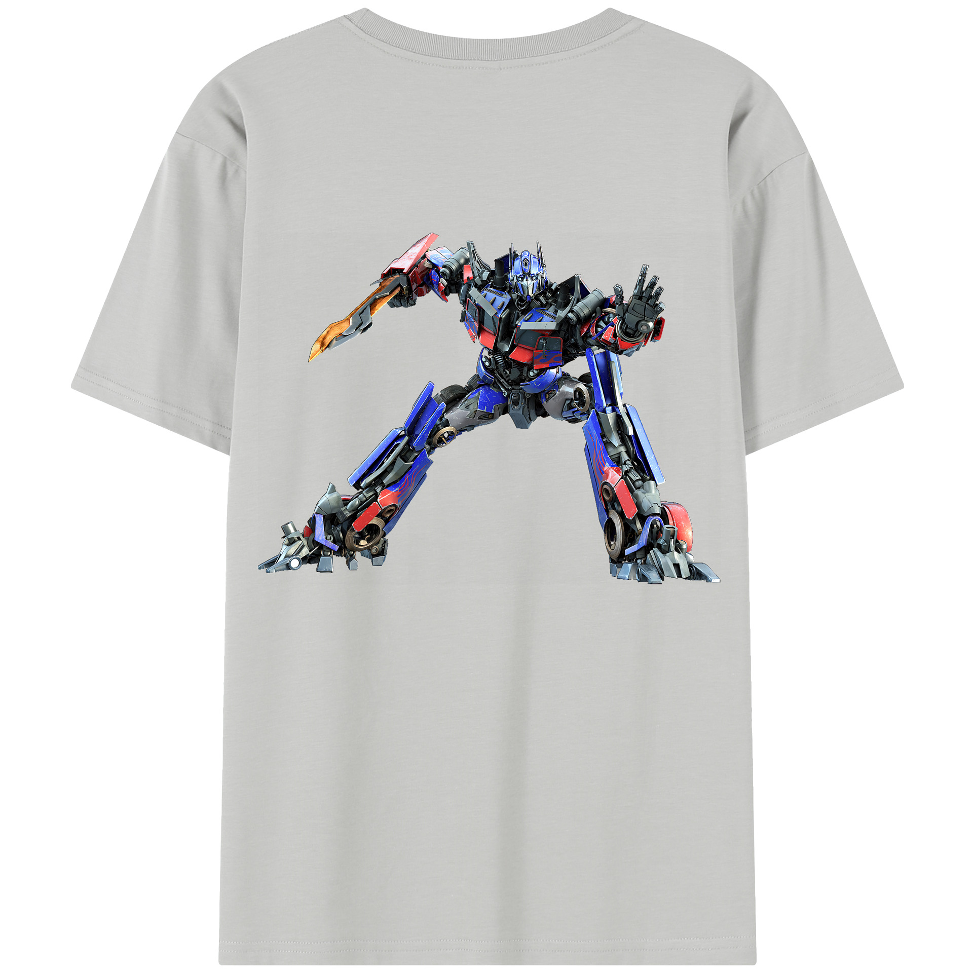 （画像用） Transformers トランスフォーマー 綿100％半袖Tシャツ（背面プリント）