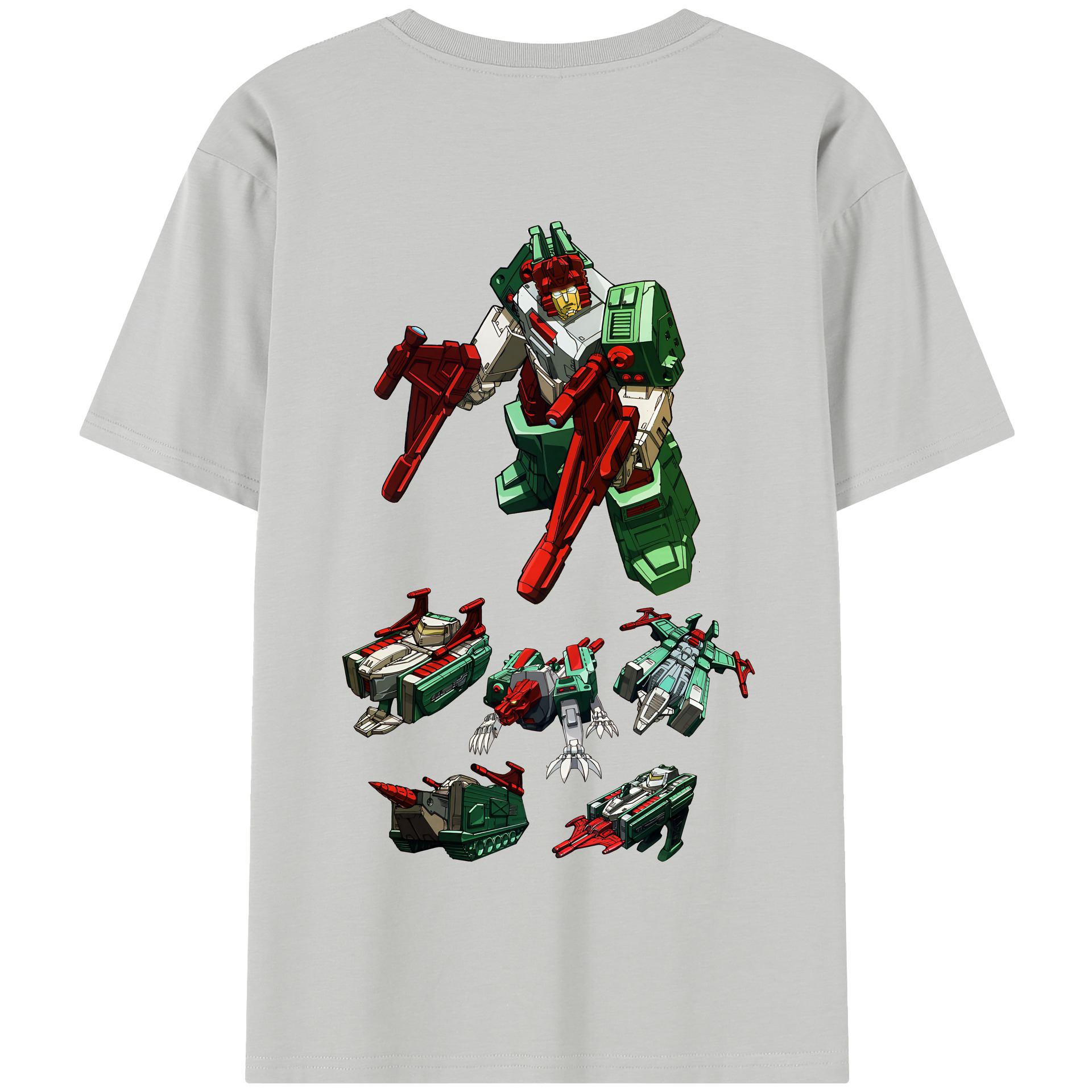 （画像用） Transformers トランスフォーマー 綿100％半袖Tシャツ（背面プリント）