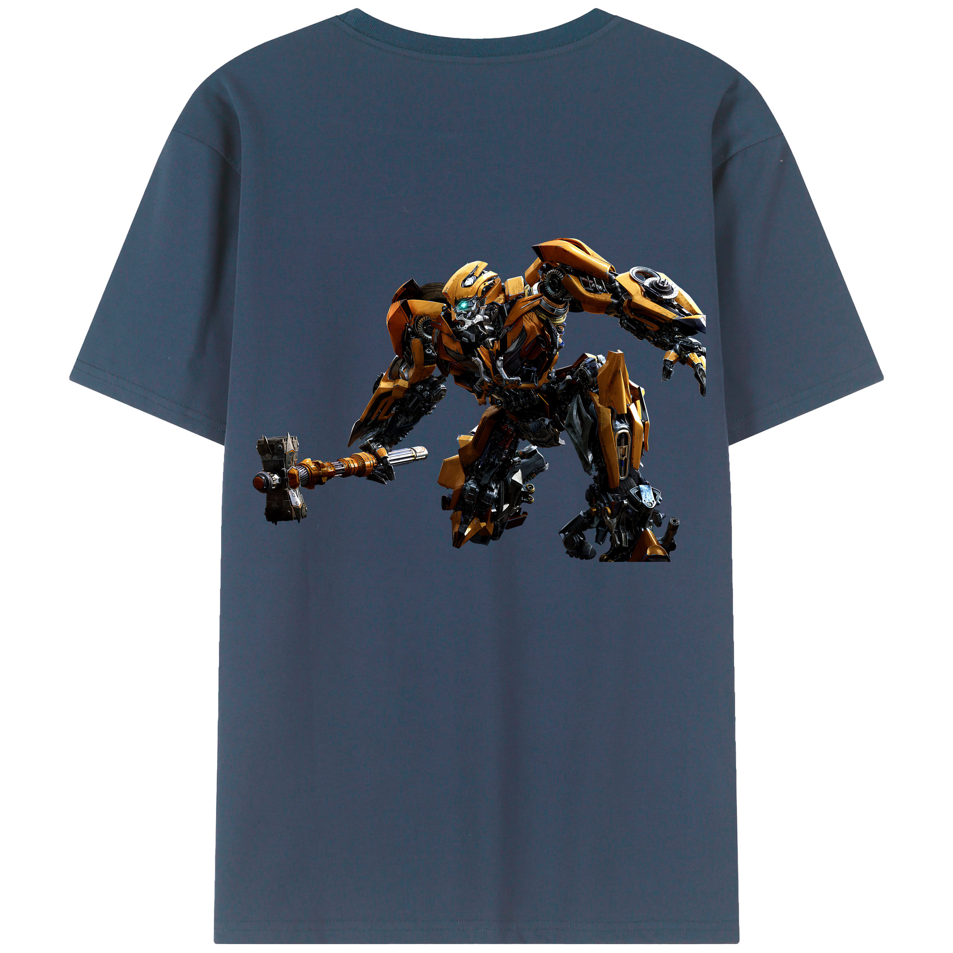 （画像用） Transformers トランスフォーマー 綿100％半袖Tシャツ（背面プリント）