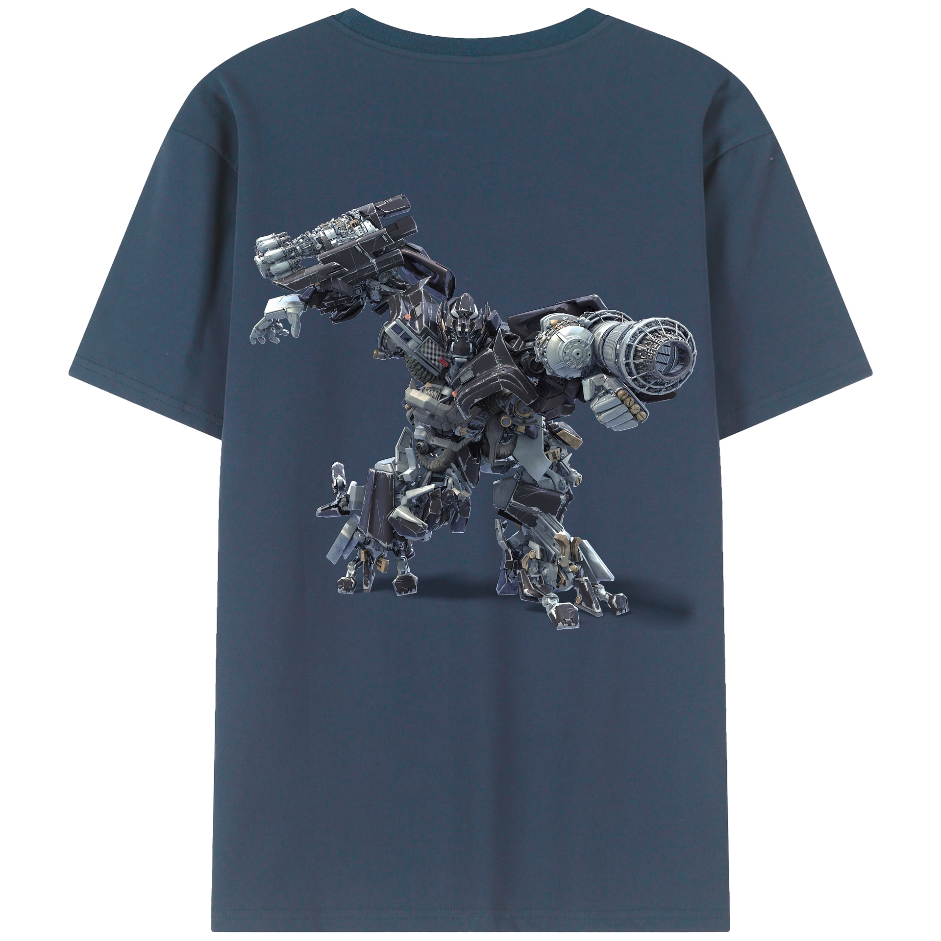 （画像用） Transformers トランスフォーマー 綿100％半袖Tシャツ（背面プリント）