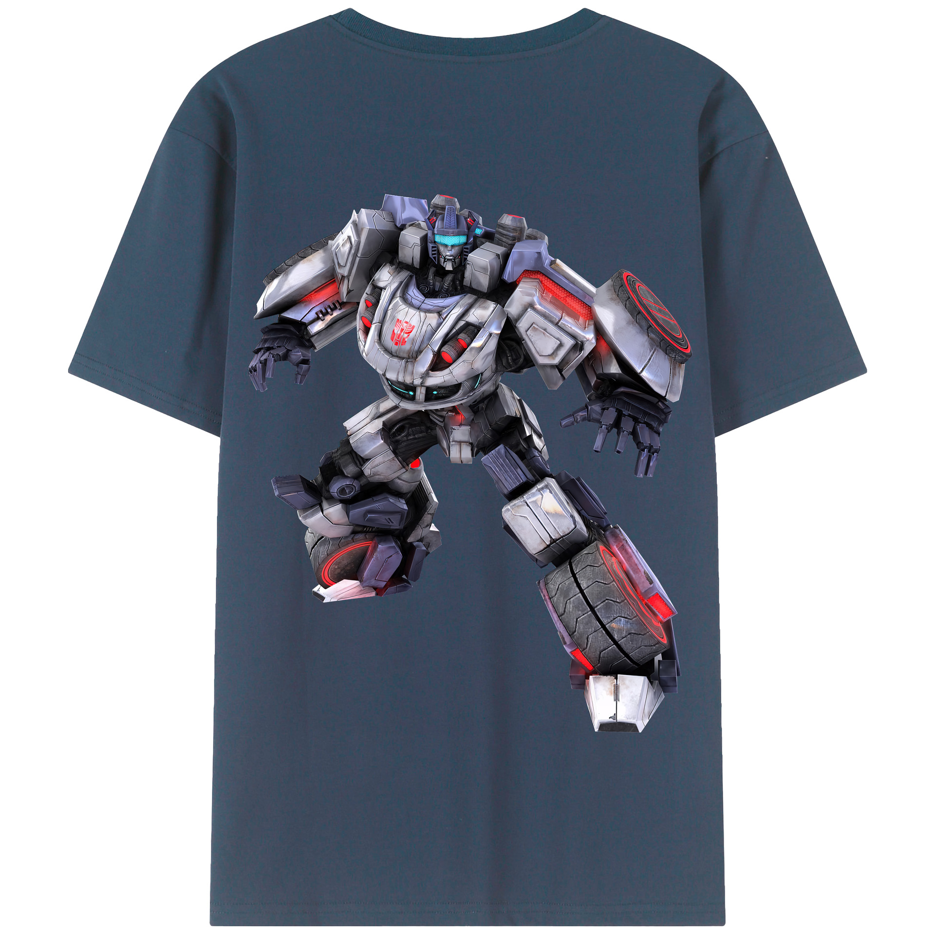 （画像用） Transformers トランスフォーマー 綿100％半袖Tシャツ（背面プリント）