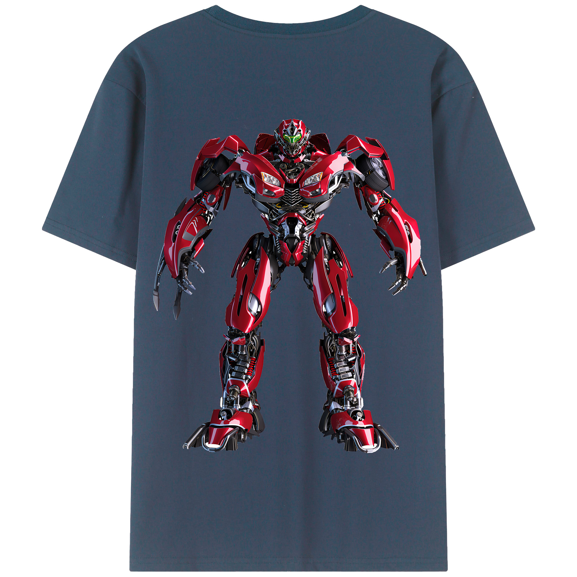 （画像用） Transformers トランスフォーマー 綿100％半袖Tシャツ（背面プリント）