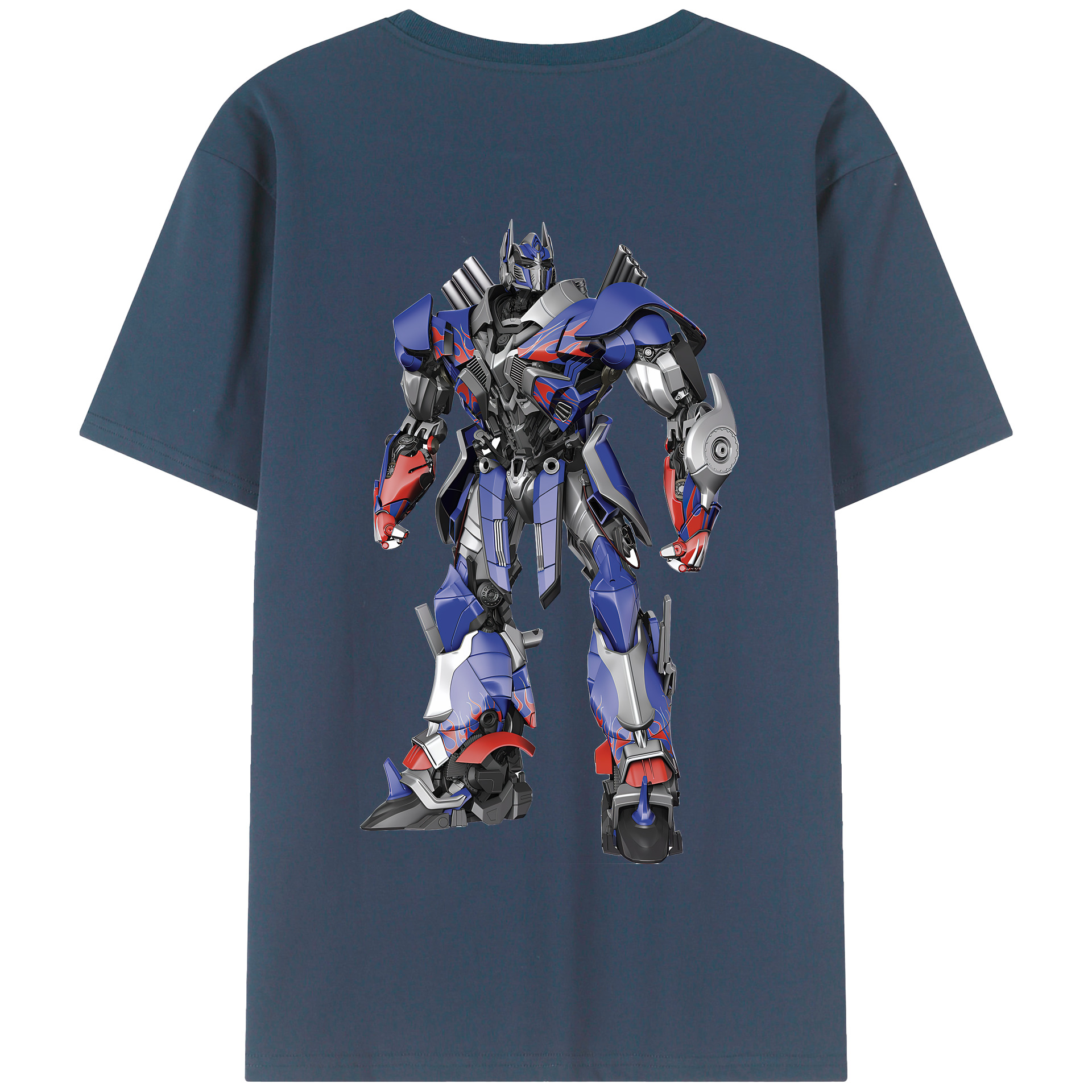 （画像用） Transformers トランスフォーマー 綿100％半袖Tシャツ（背面プリント）