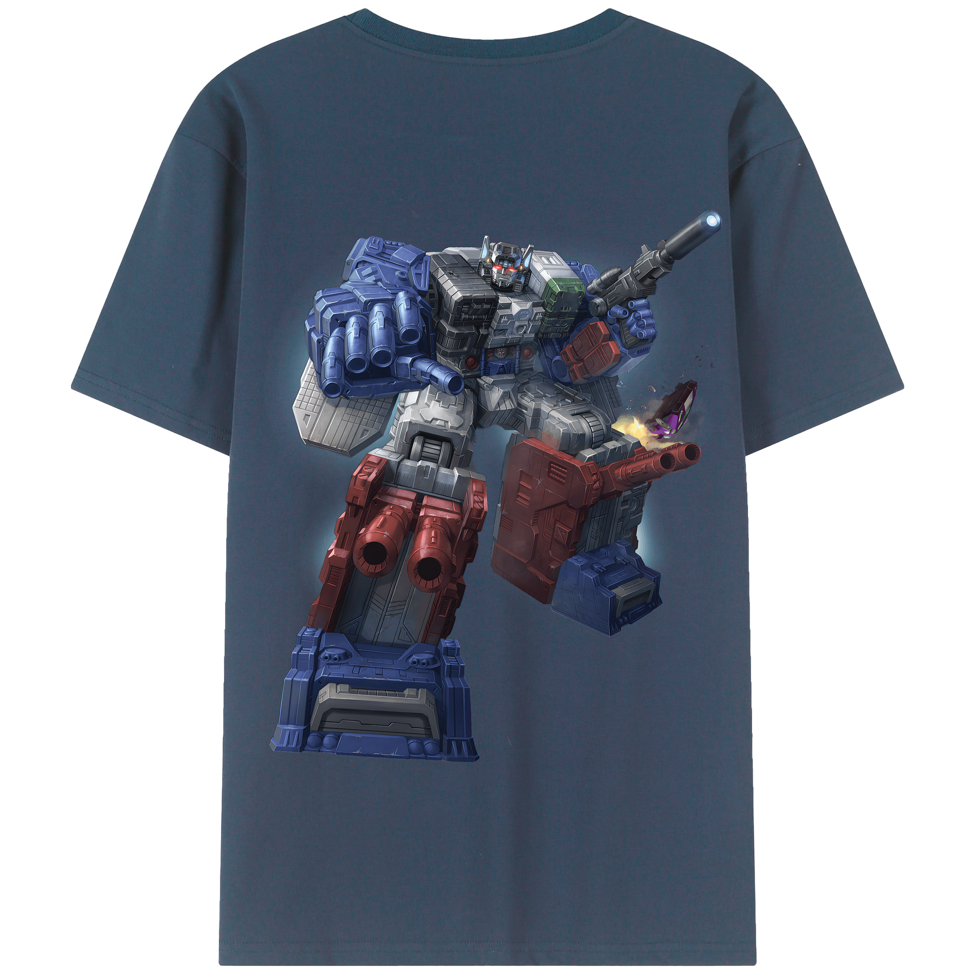（画像用） Transformers トランスフォーマー 綿100％半袖Tシャツ（背面プリント）